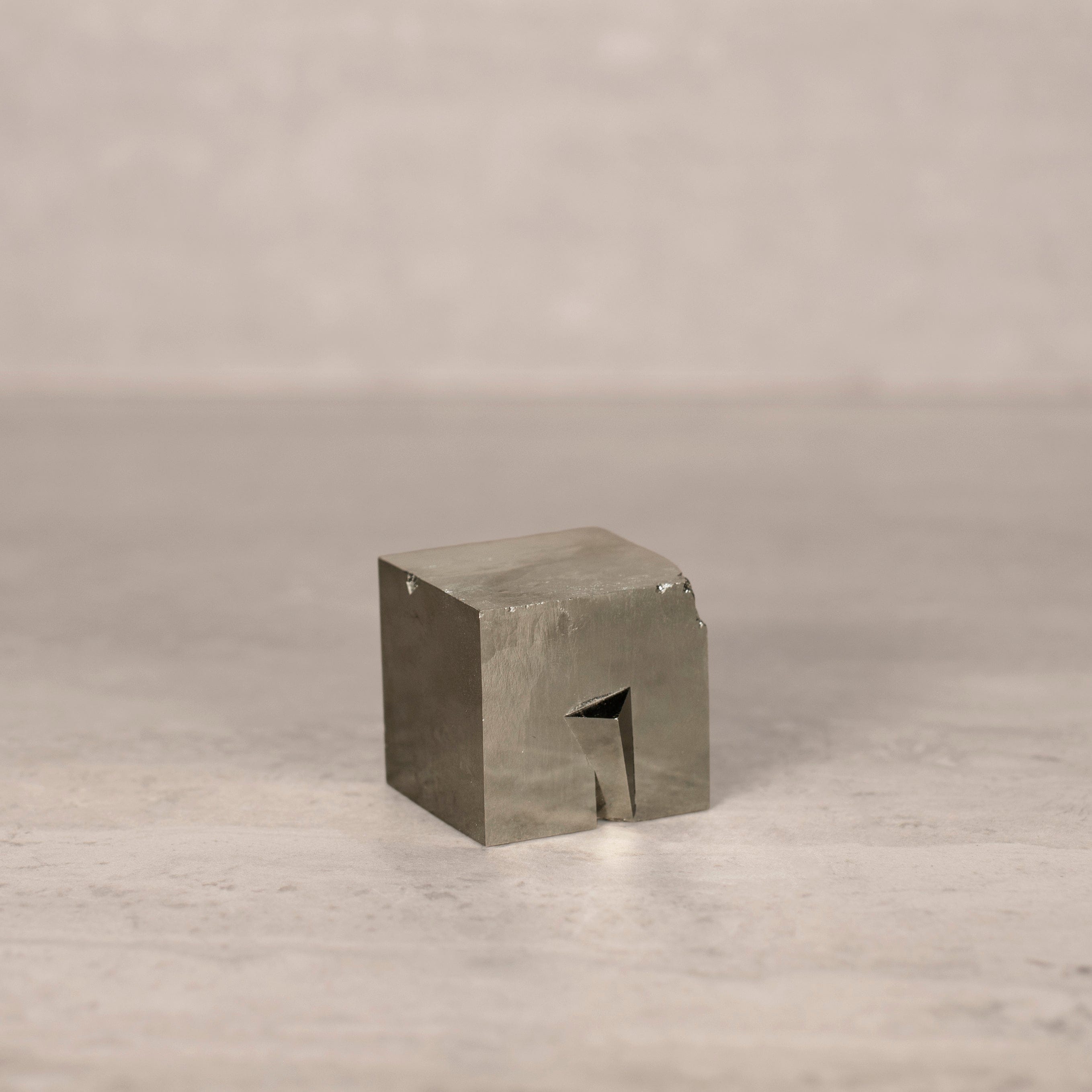 Kalifano Pyrite Natural Pyrite Cube from Spain - 1.5" / 230 grams SPC900.001
