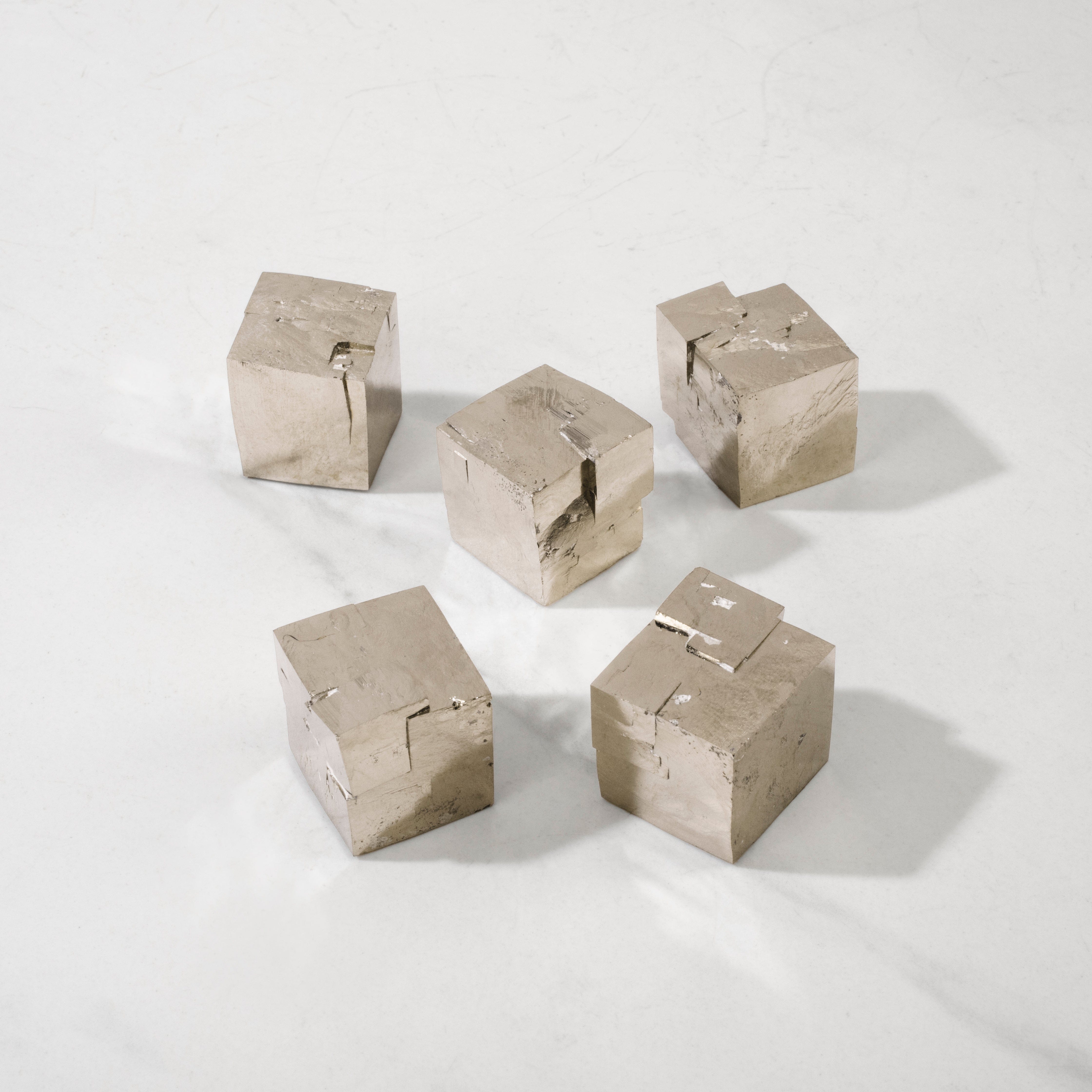 Kalifano Pyrite Natural Pyrite Cube from Spain - 1" / 70 grams SPC200