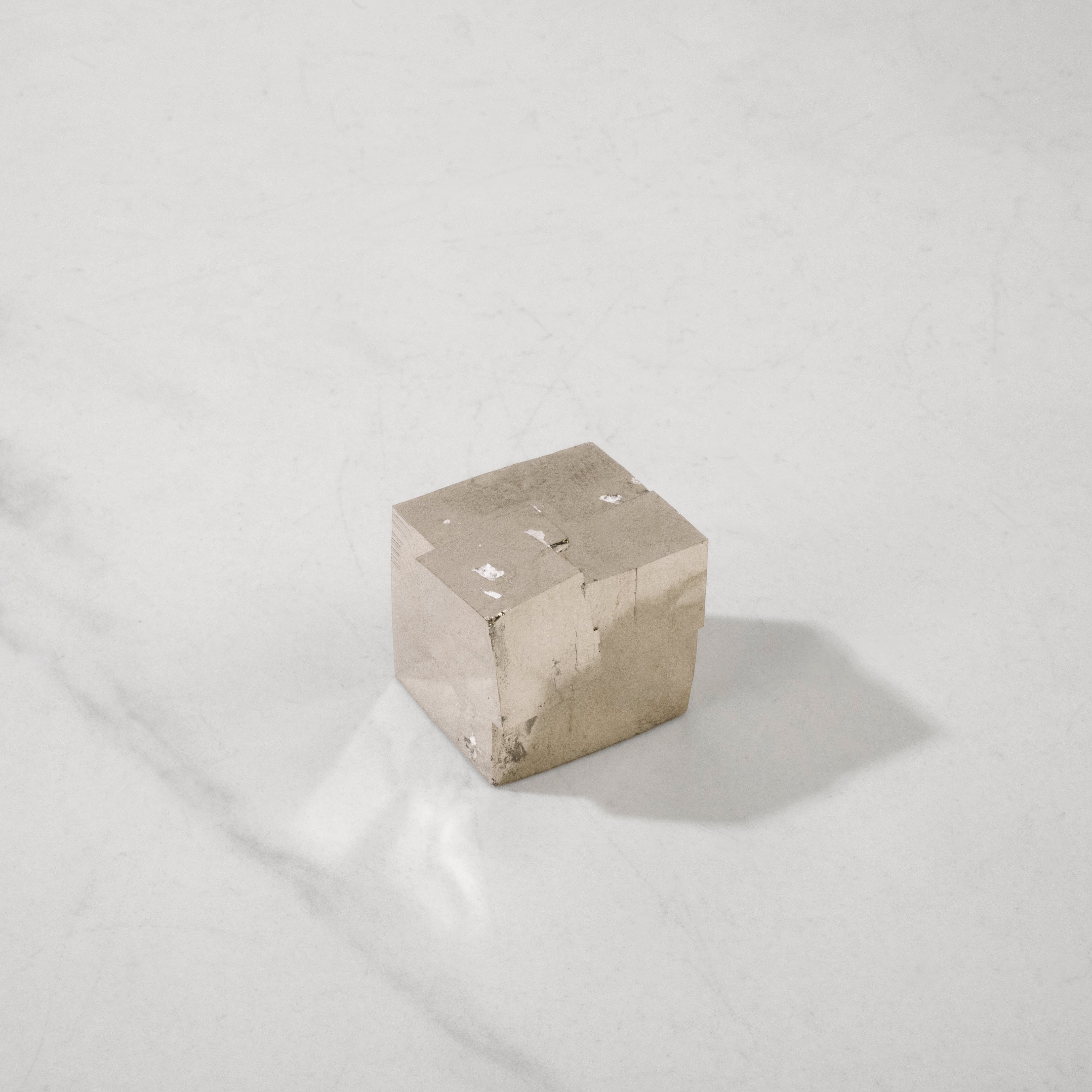 Kalifano Pyrite Natural Pyrite Cube from Spain - 1" / 70 grams SPC200