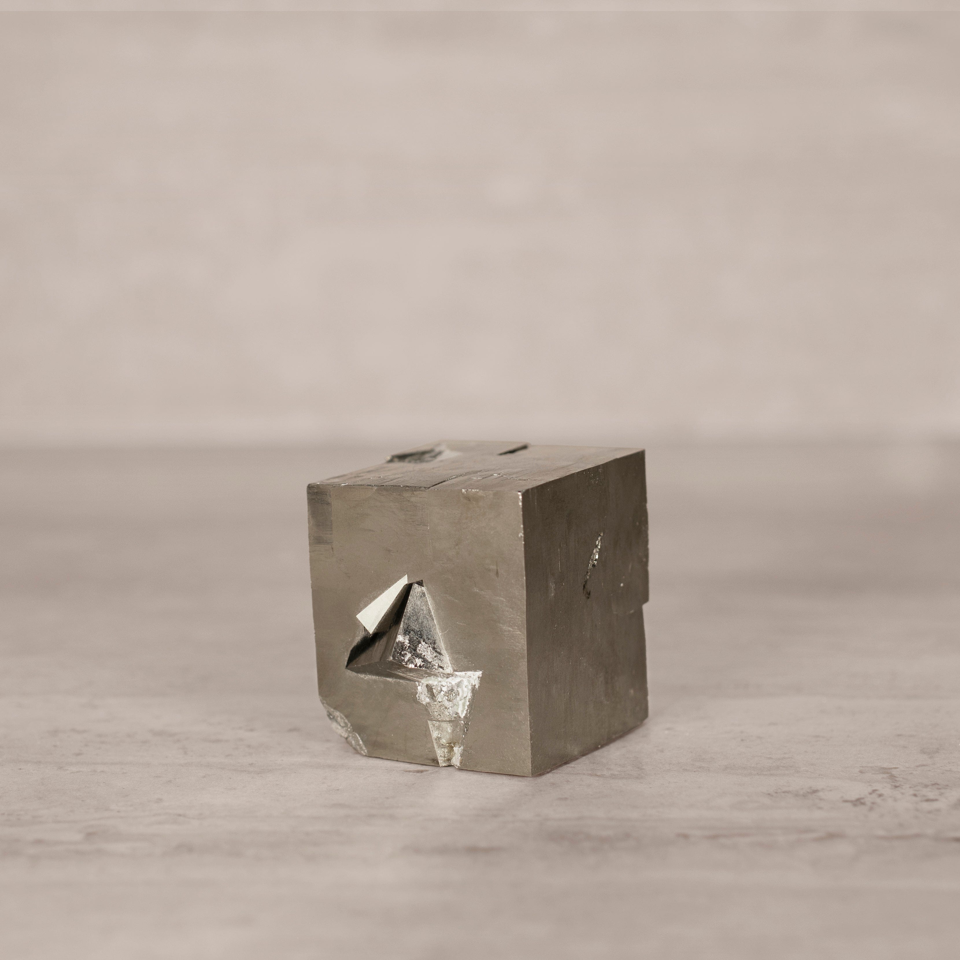 Kalifano Pyrite Natural Pyrite Cube from Spain - 2" / 590 grams SPC1000.003