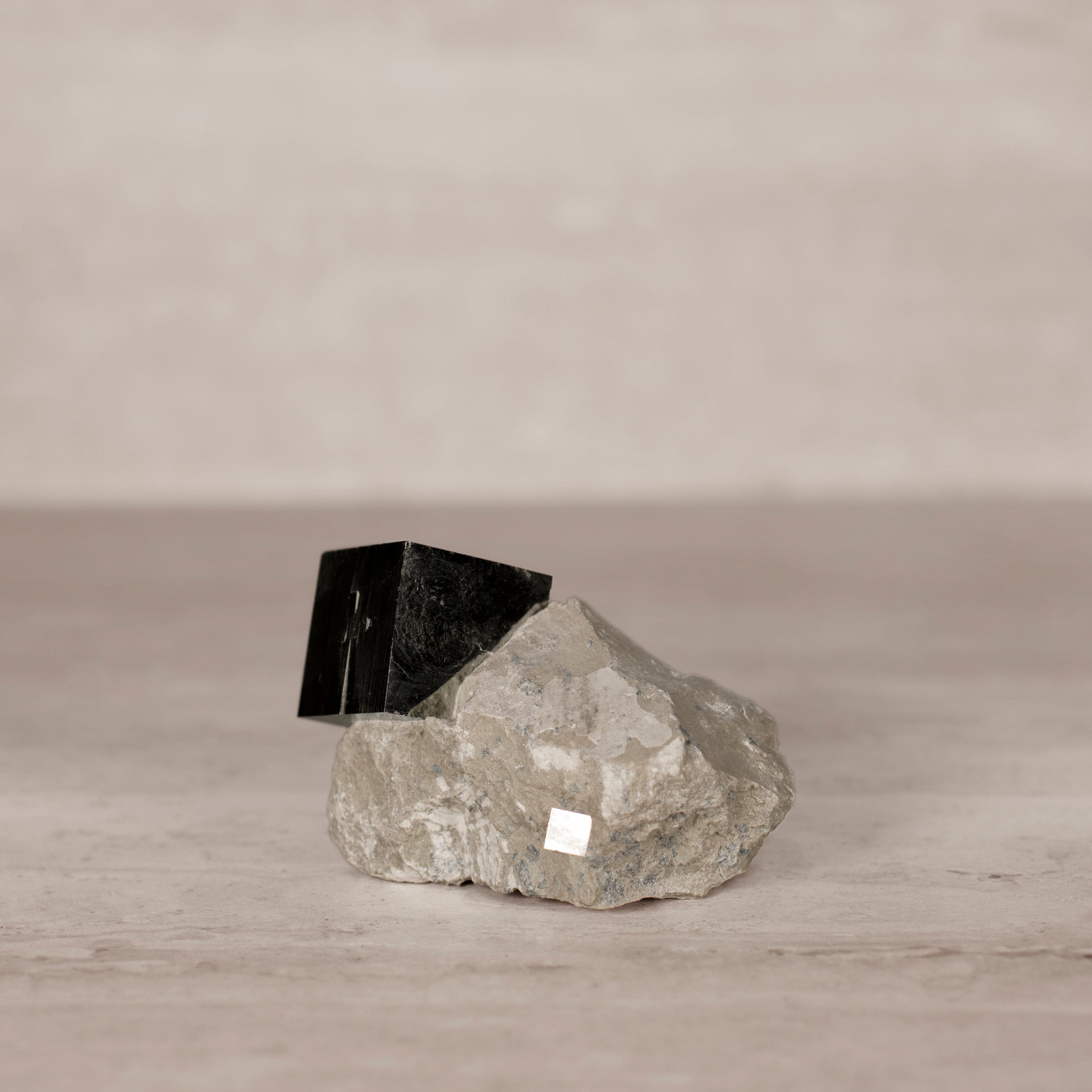Kalifano Pyrite Natural Pyrite Cube in Matrix from Spain - 3" / 325 grams SPC800.002