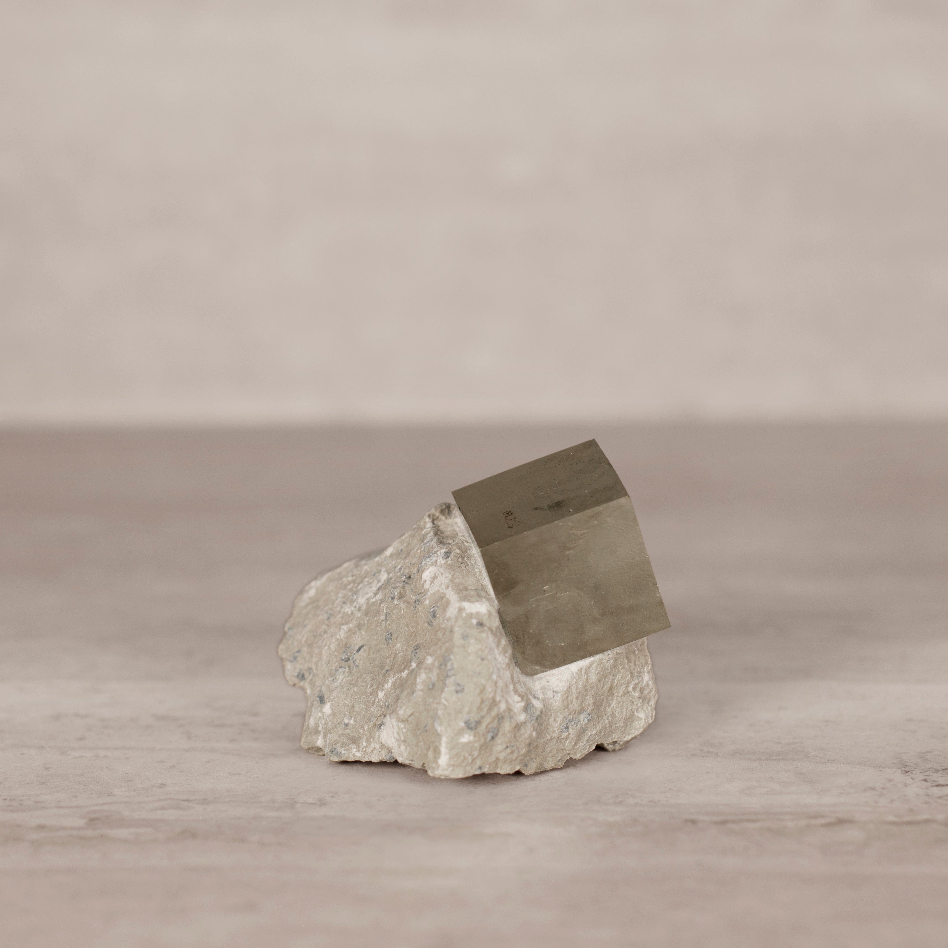 Kalifano Pyrite Natural Pyrite Cube in Matrix from Spain - 3" / 325 grams SPC800.002