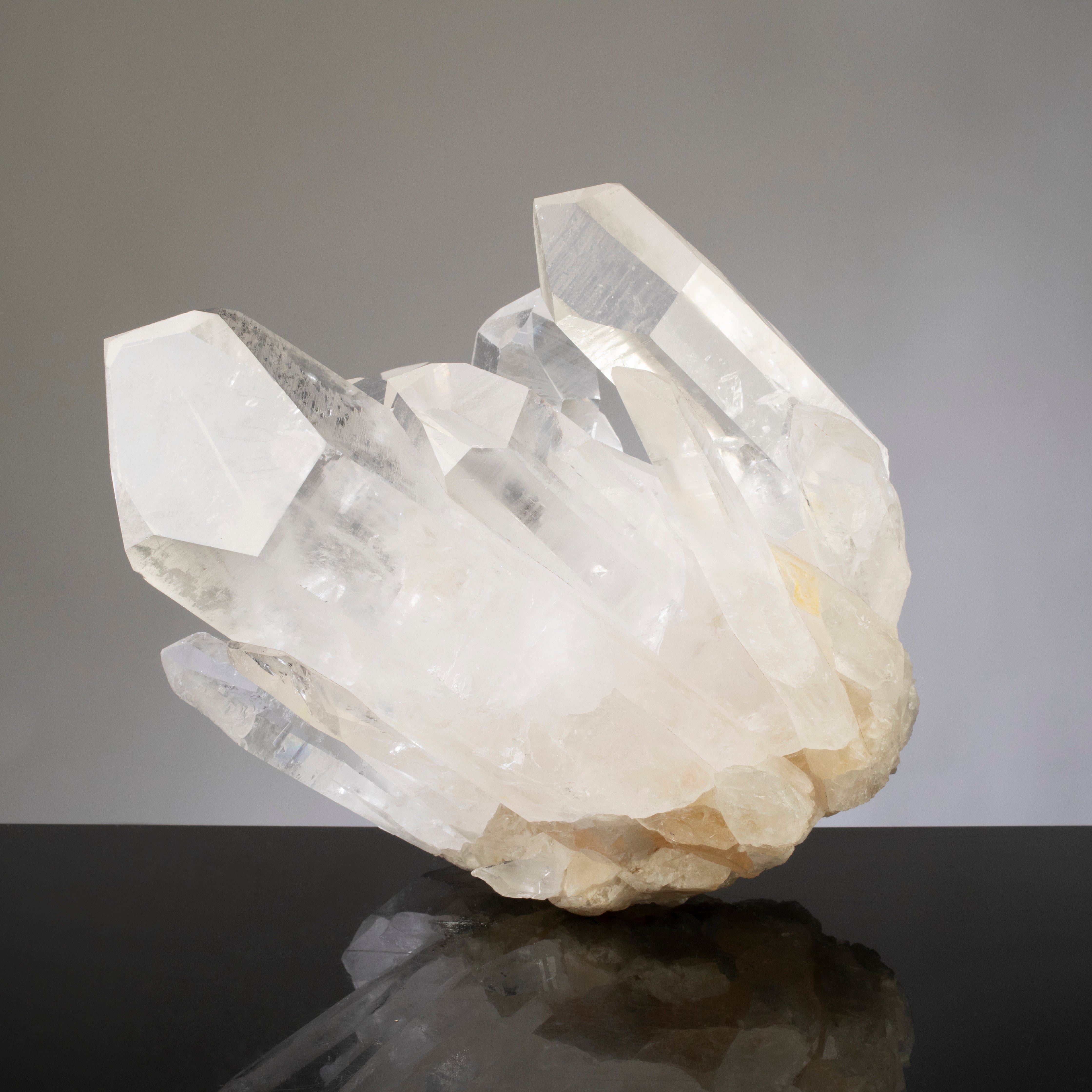 Kalifano Quartz Lemurian Quartz Cluster from Brazil - 12" / 20 lbs QC19200.001
