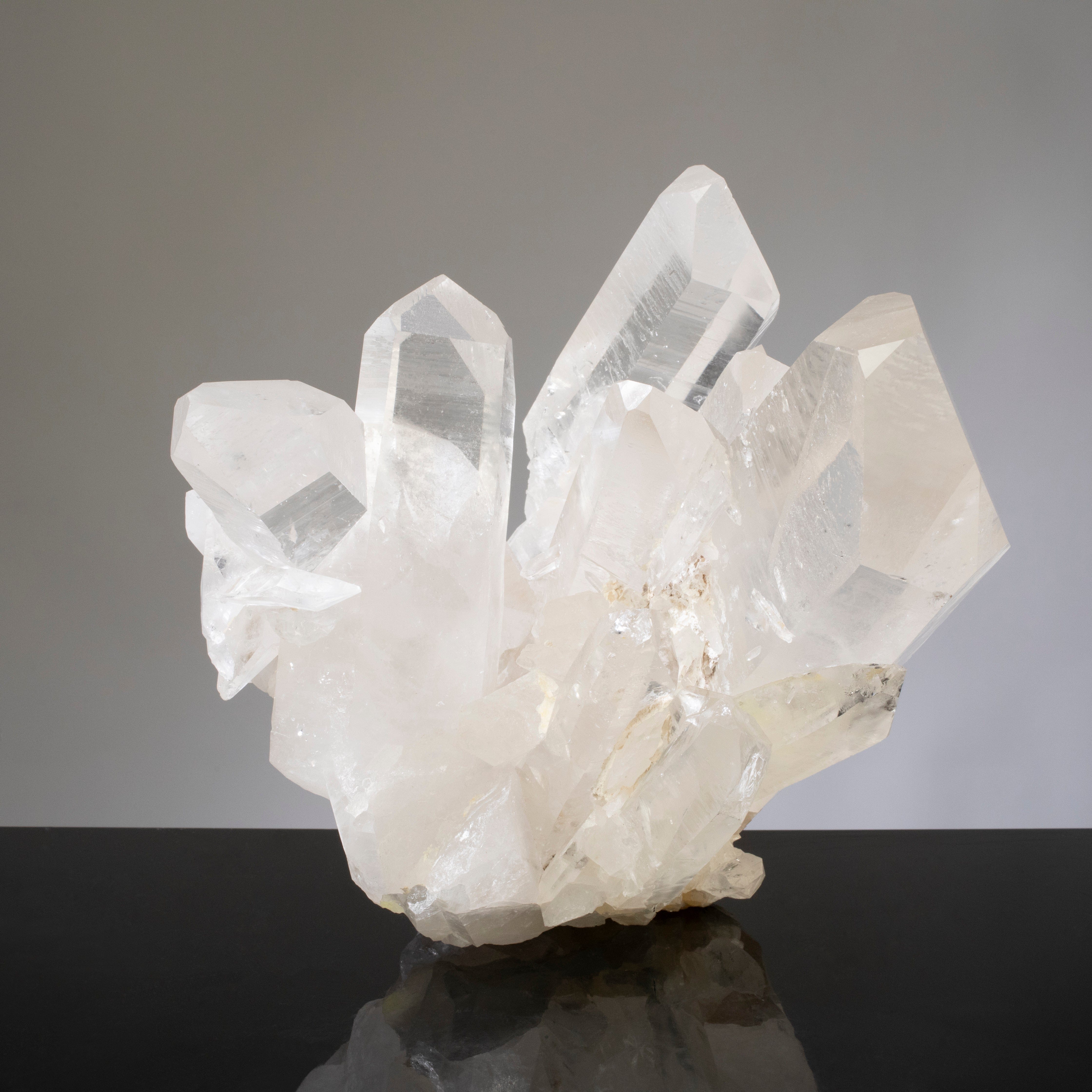 Kalifano Quartz Lemurian Quartz Cluster from Brazil - 12" / 20 lbs QC19200.001
