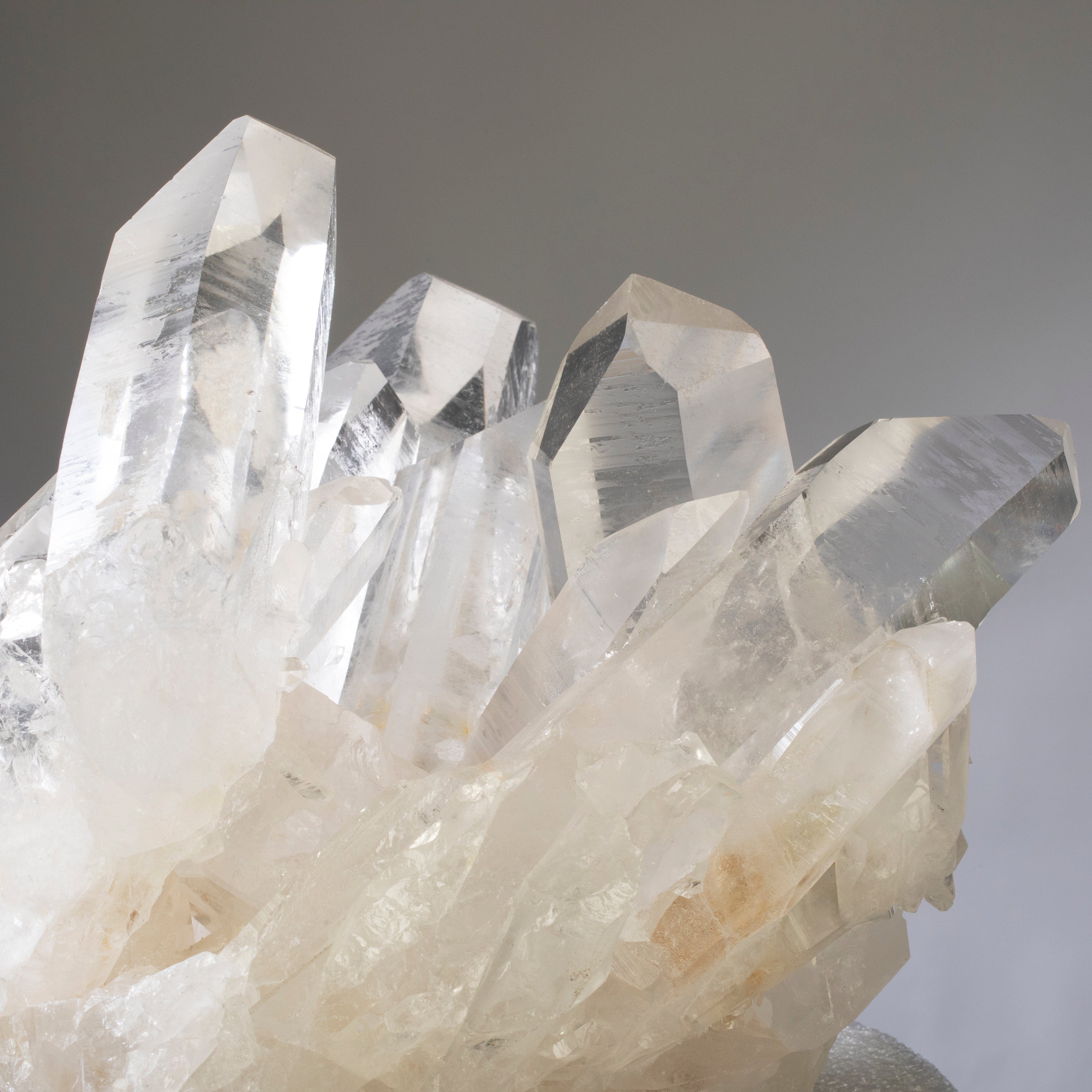 Kalifano Quartz Lemurian Quartz Cluster from Brazil - 12" / 20 lbs QC19200.001
