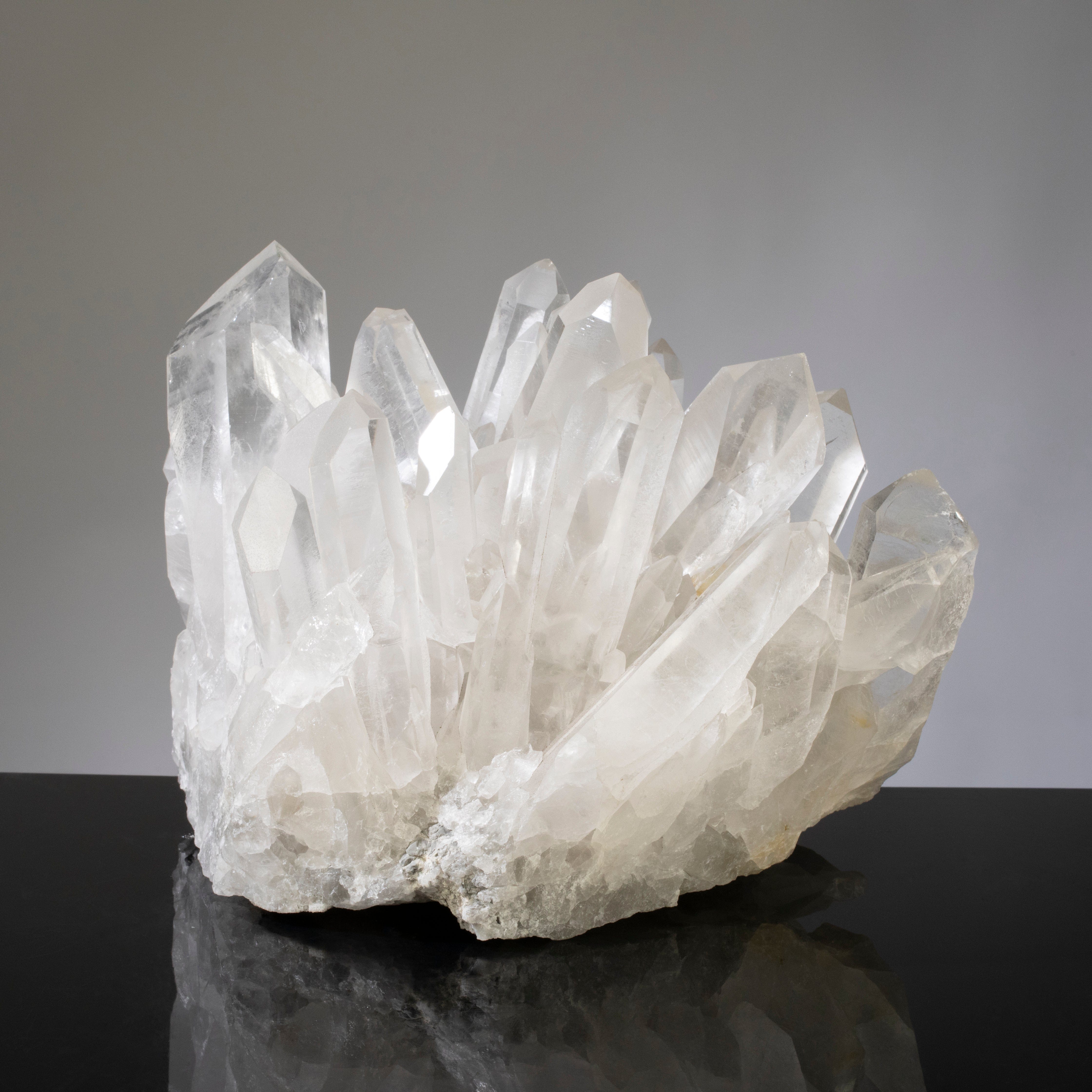Kalifano Quartz Lemurian Quartz Cluster from Brazil - 15" / 20 lbs QC18000.004