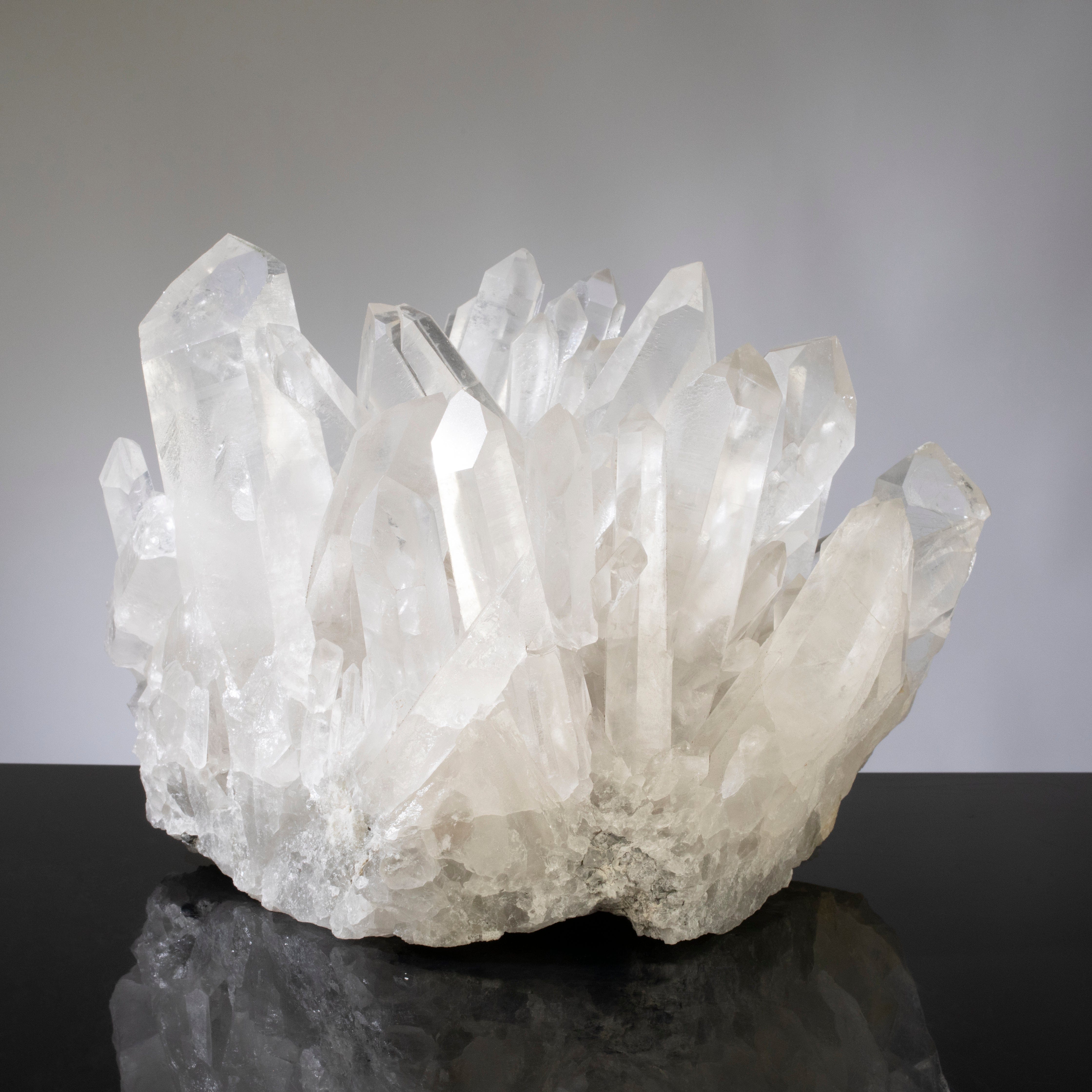 Kalifano Quartz Lemurian Quartz Cluster from Brazil - 15" / 20 lbs QC18000.004