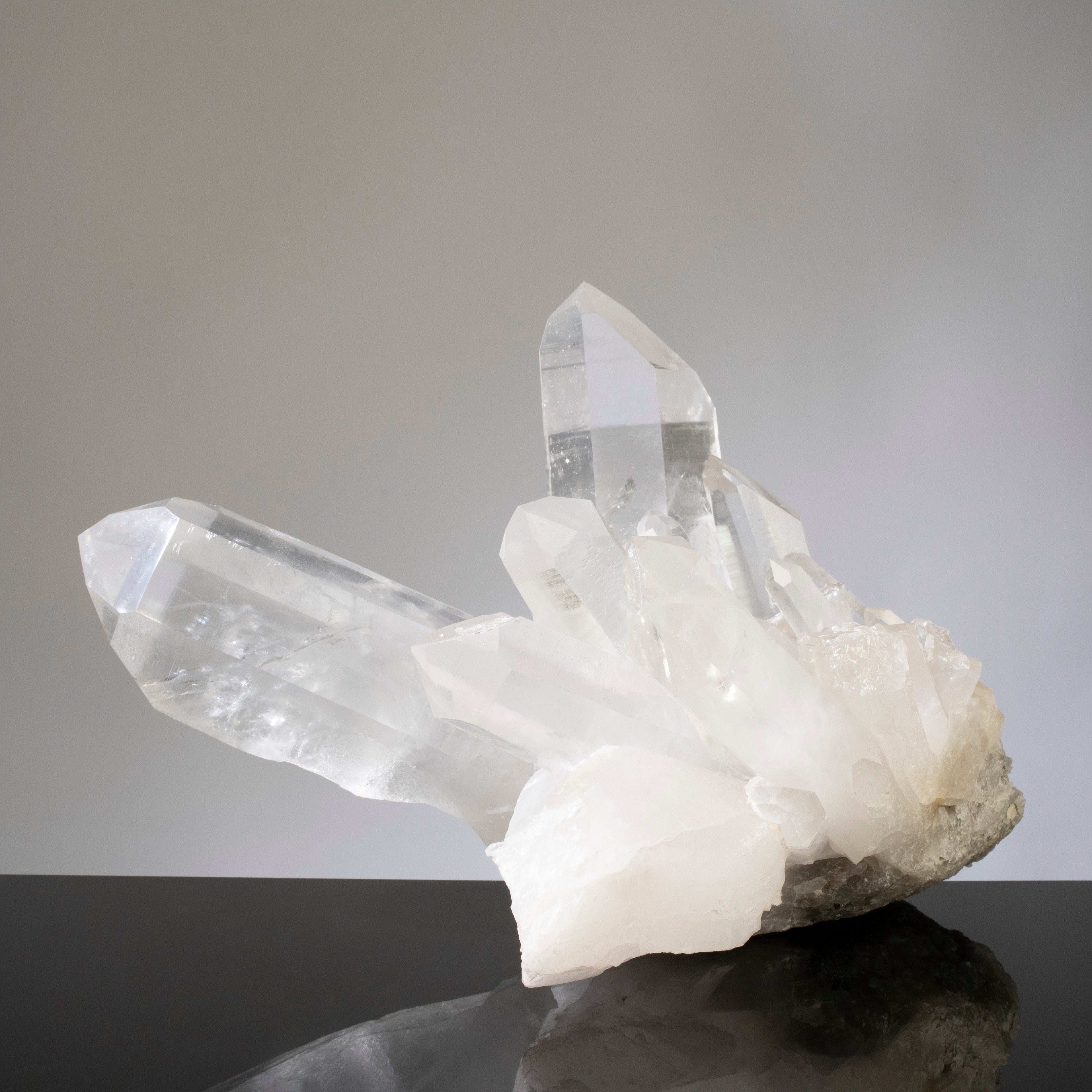 Kalifano Quartz Lemurian Quartz Cluster from Brazil - 15" / 24 lbs QC18000.003