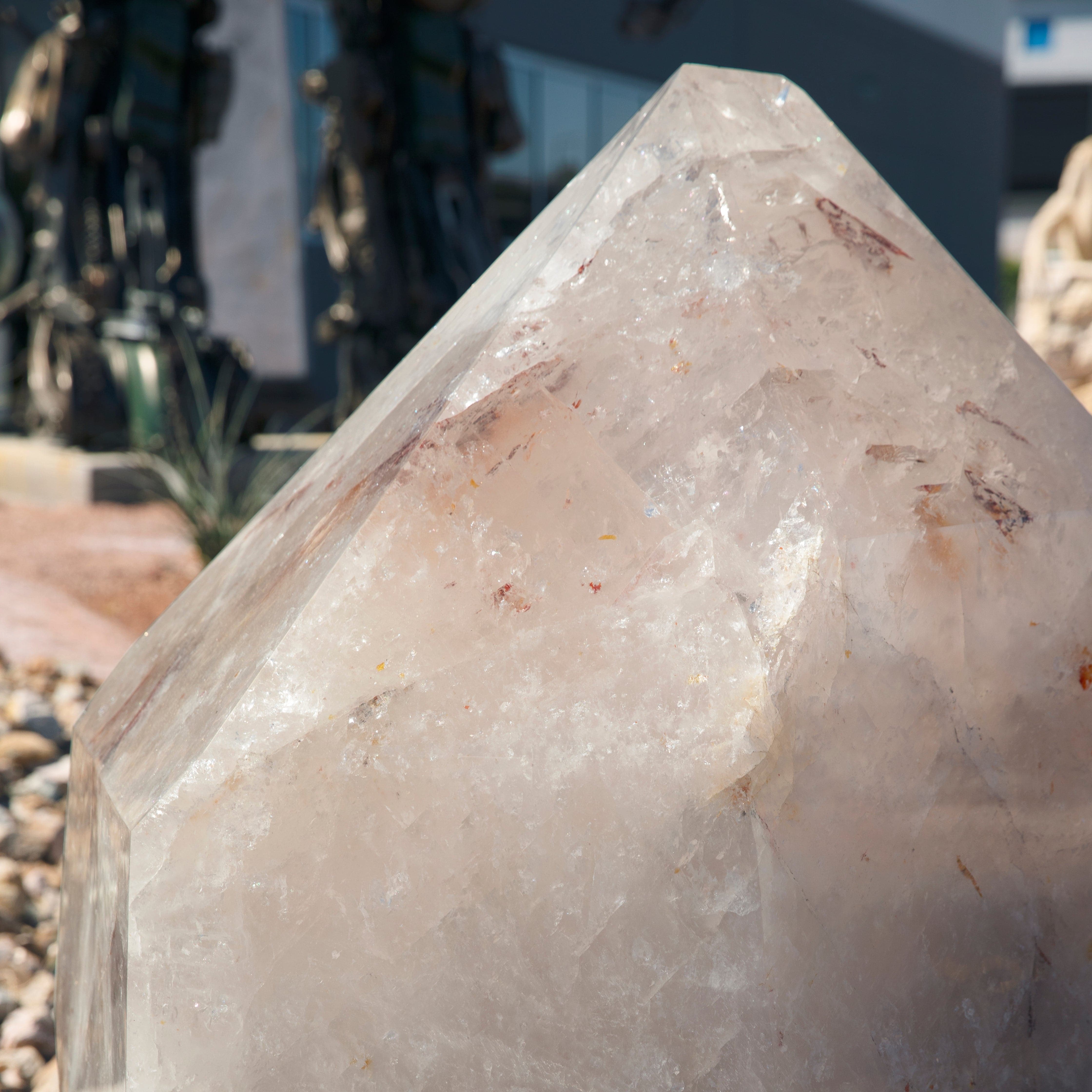 Kalifano Quartz Natural Clear Quartz Obelisk 70" / 2,646 lbs QC600000.001