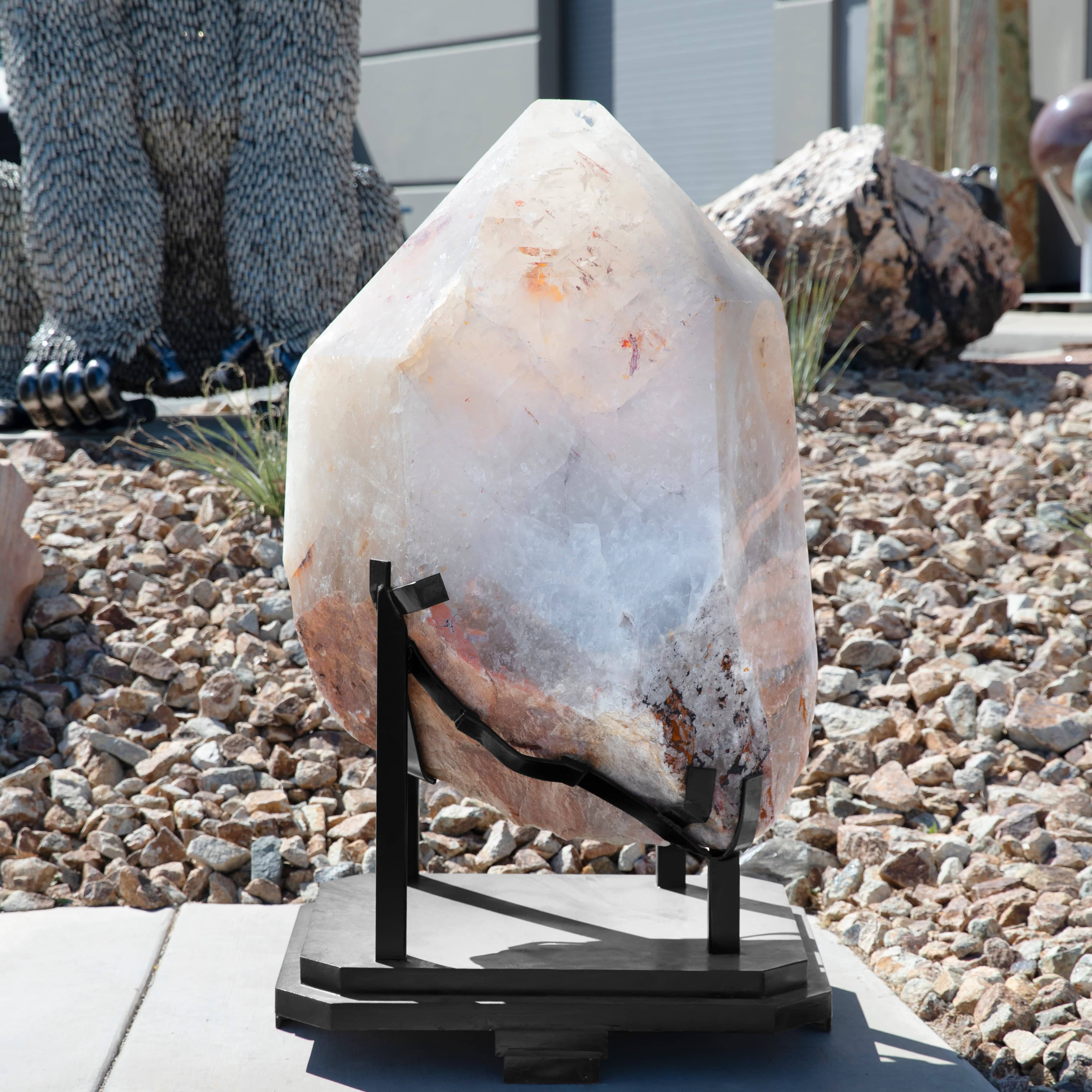 Kalifano Quartz Natural Clear Quartz Obelisk 70" / 2,646 lbs QC600000.001