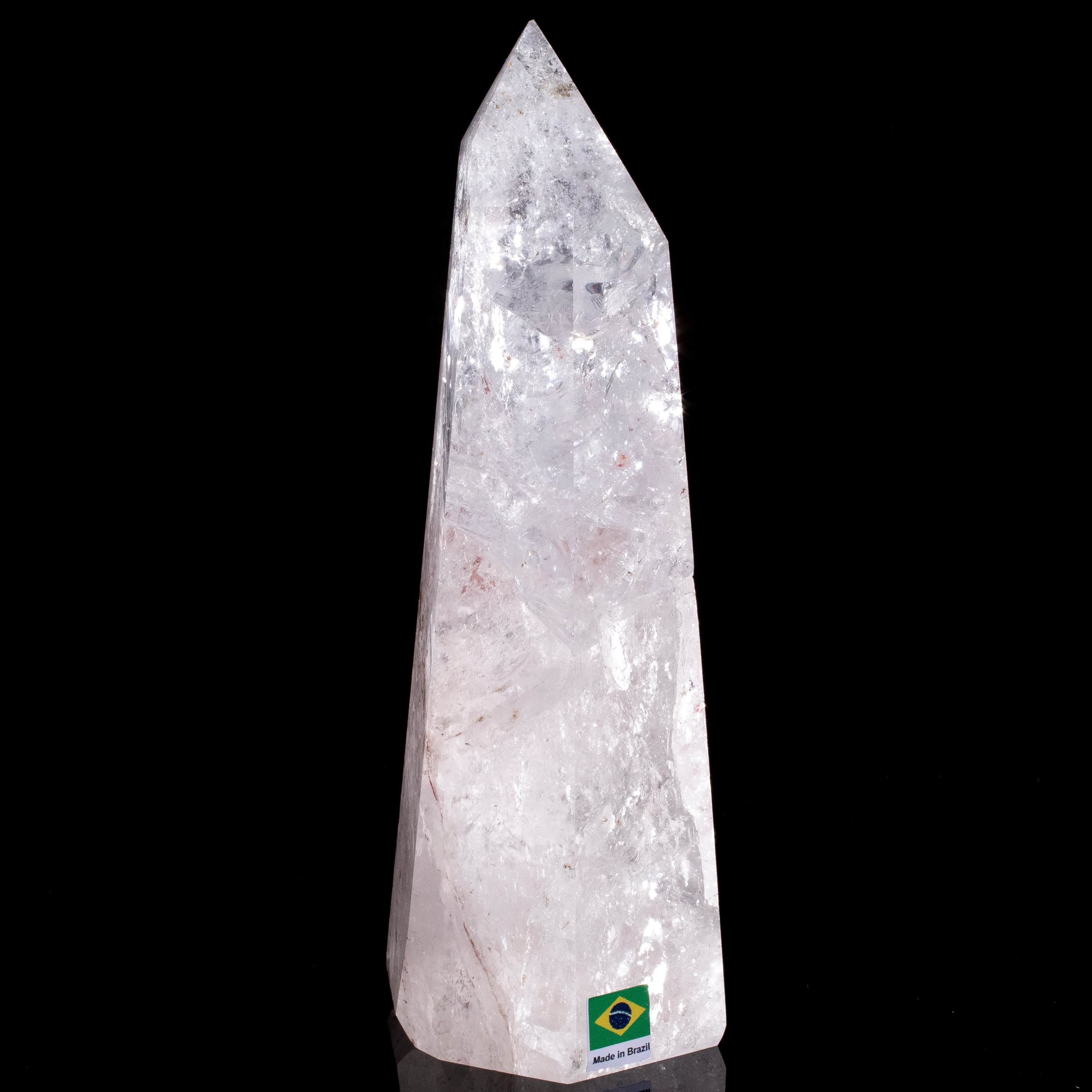 Kalifano Quartz Natural Quartz Obelisk from Brazil - 8" / 1,178 grams QZ1500.018