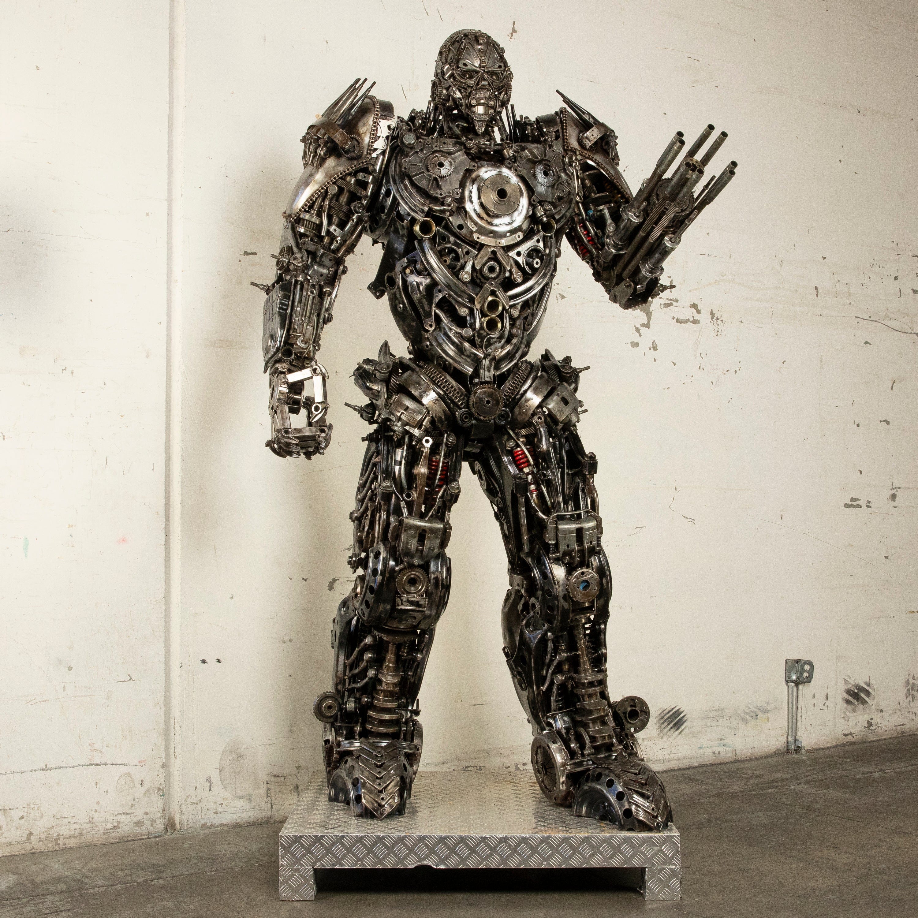 Kalifano Recycled Metal Art 102" Lockdown Decepticon Inspired Recycled Metal Art Sculpture RMS-LD260-S01