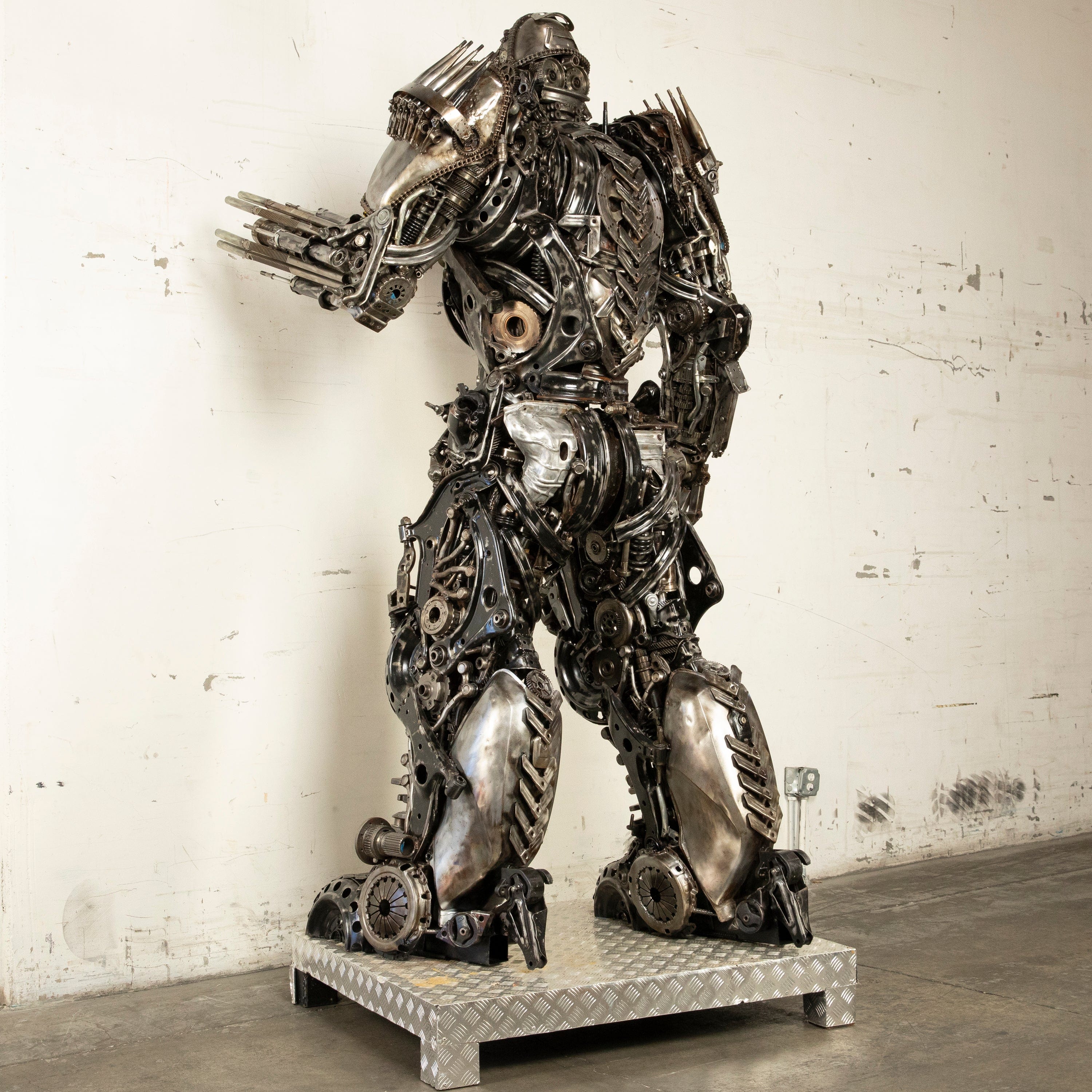 Kalifano Recycled Metal Art 102" Lockdown Decepticon Inspired Recycled Metal Art Sculpture RMS-LD260-S01