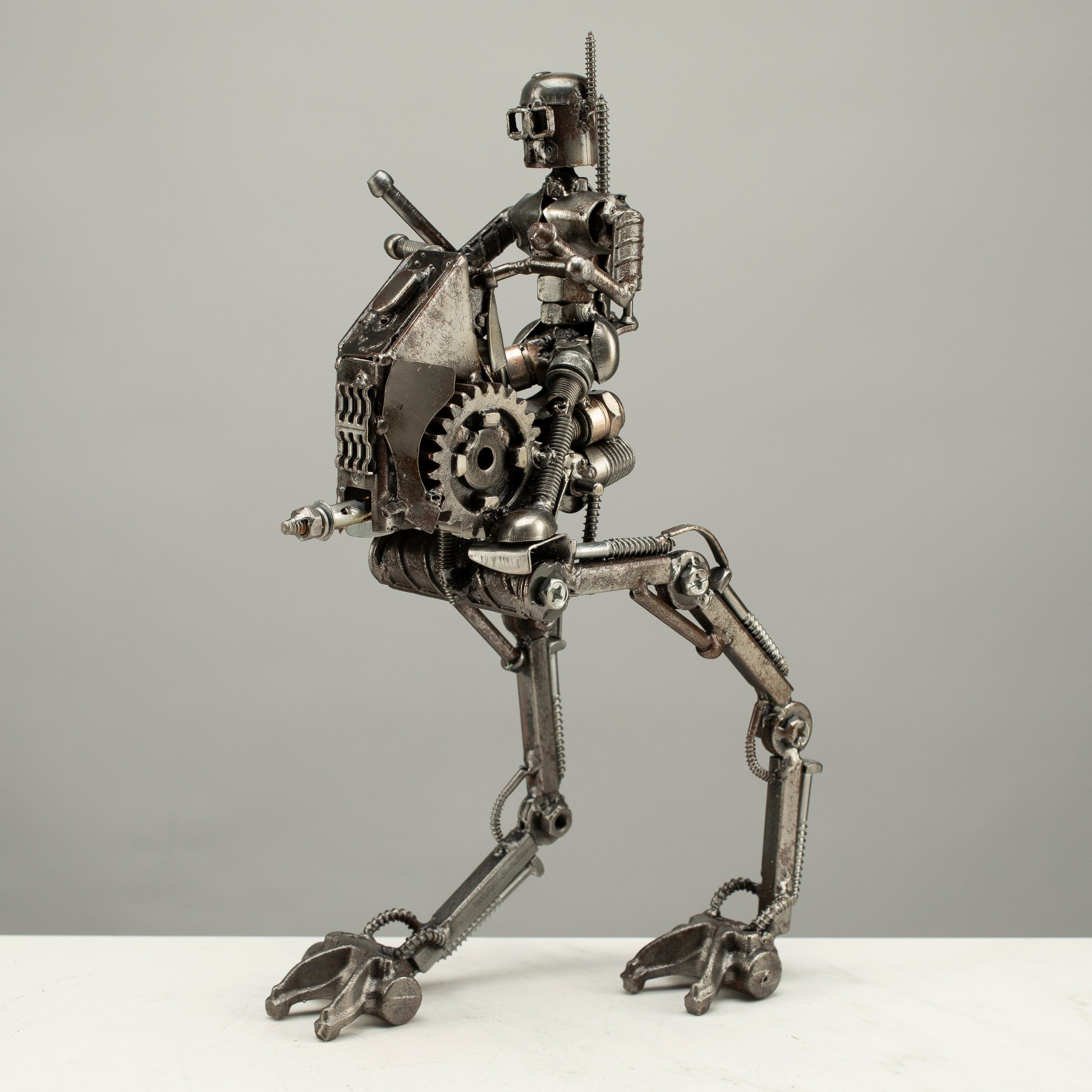 Kalifano Recycled Metal Art 14" AT-RT Clone Trooper Inspired Recycled Metal Art RMS-700ATRT-N