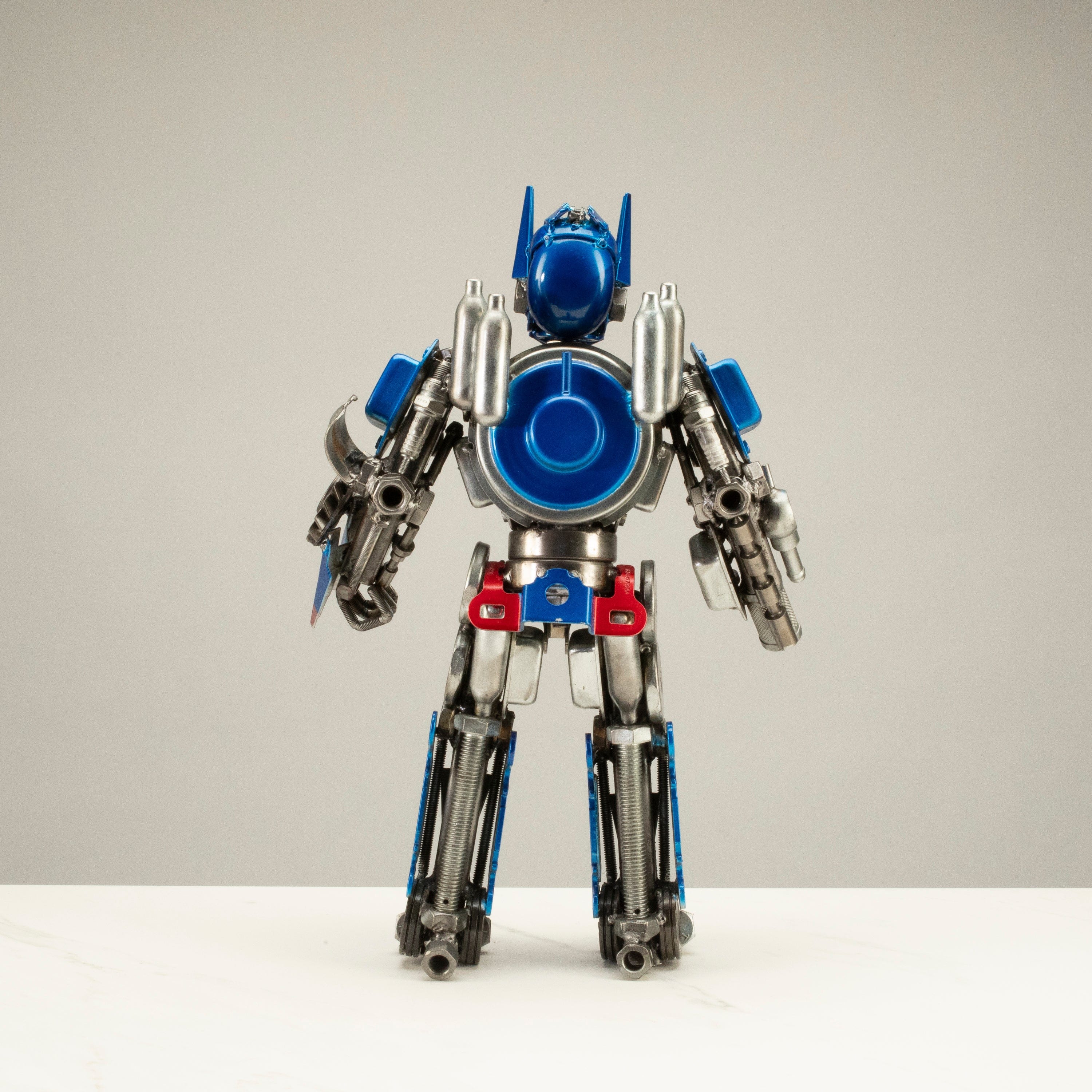 Kalifano Recycled Metal Art 16" Optimus Prime Inspired Recycled Metal Art Sculpture RMS-OP41-S