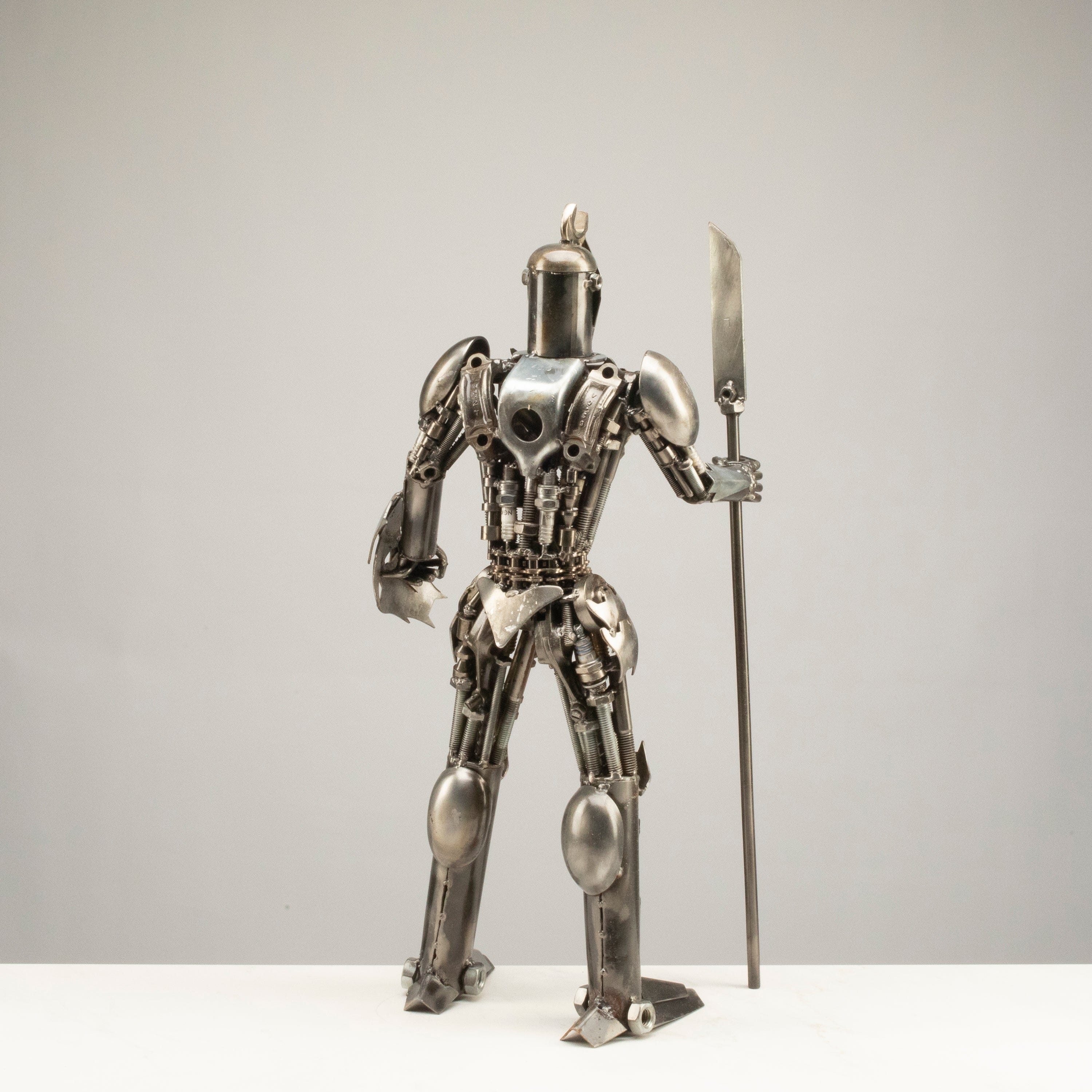 Kalifano Recycled Metal Art 22" Knight Recycled Metal Art Sculpture RMS-KN55-S
