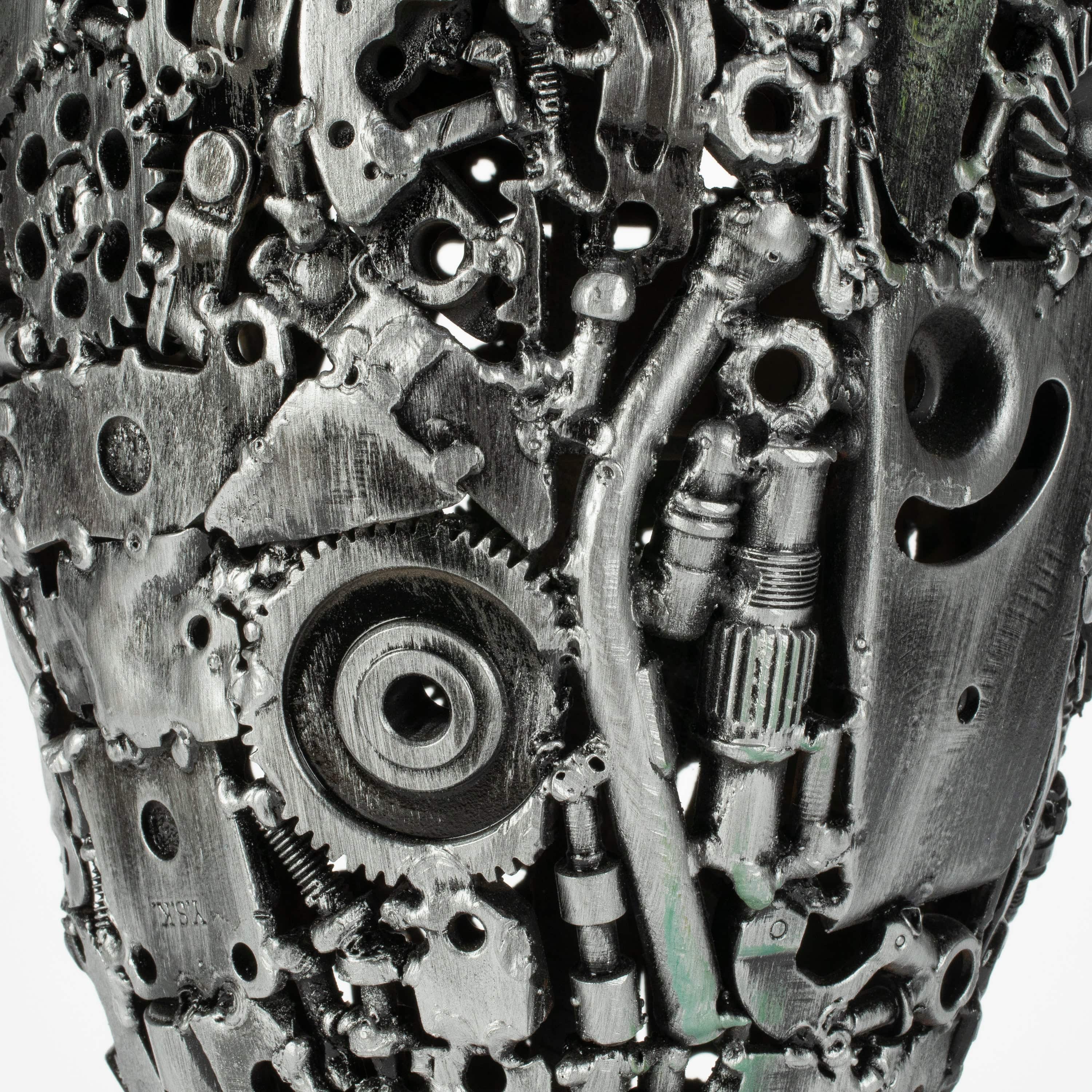 KALIFANO Recycled Metal Art 24" Premier League Trophy Inspired Recycled Metal Art Sculpture RMS-PLT60-N
