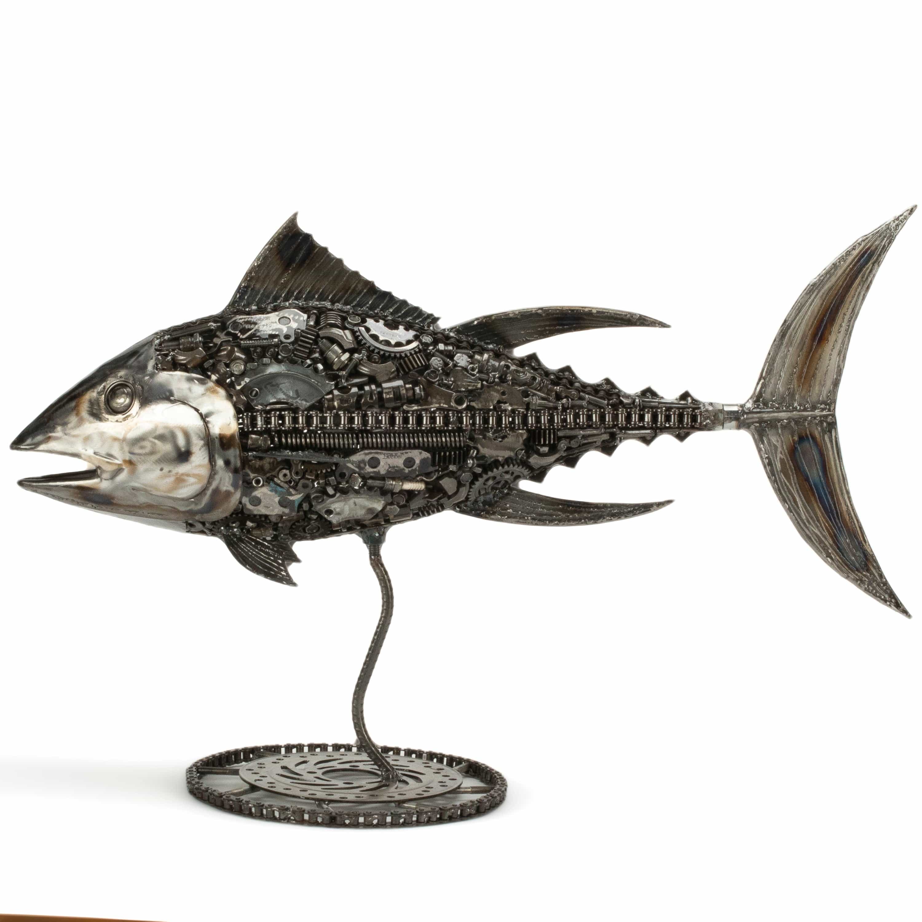 39 Tuna Fish Recycled Metal Art Sculpture