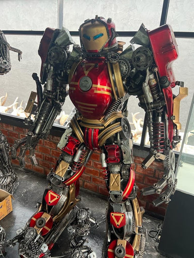 Kalifano Recycled Metal Art 79" Hulk Buster Inspired Recycled Metal Art Sculpture RMS-IMR200-S08