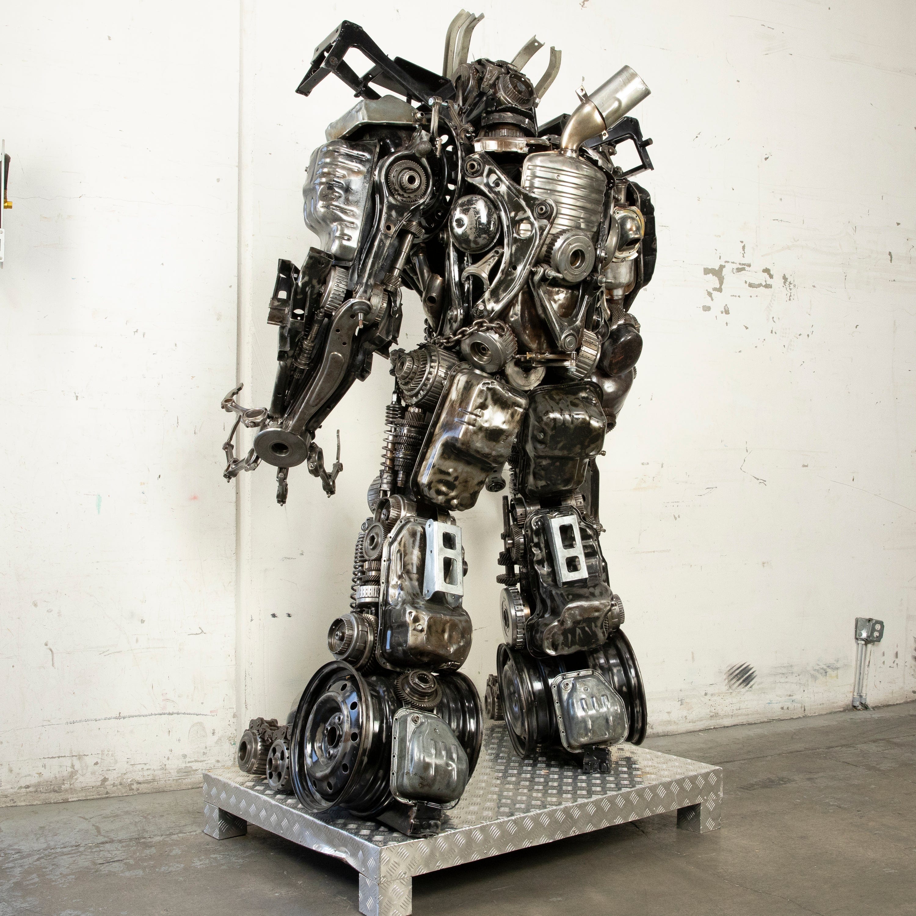 Kalifano Recycled Metal Art 91" Megatron Inspired Recycled Metal Art Sculpture RMS-MEG230-S06