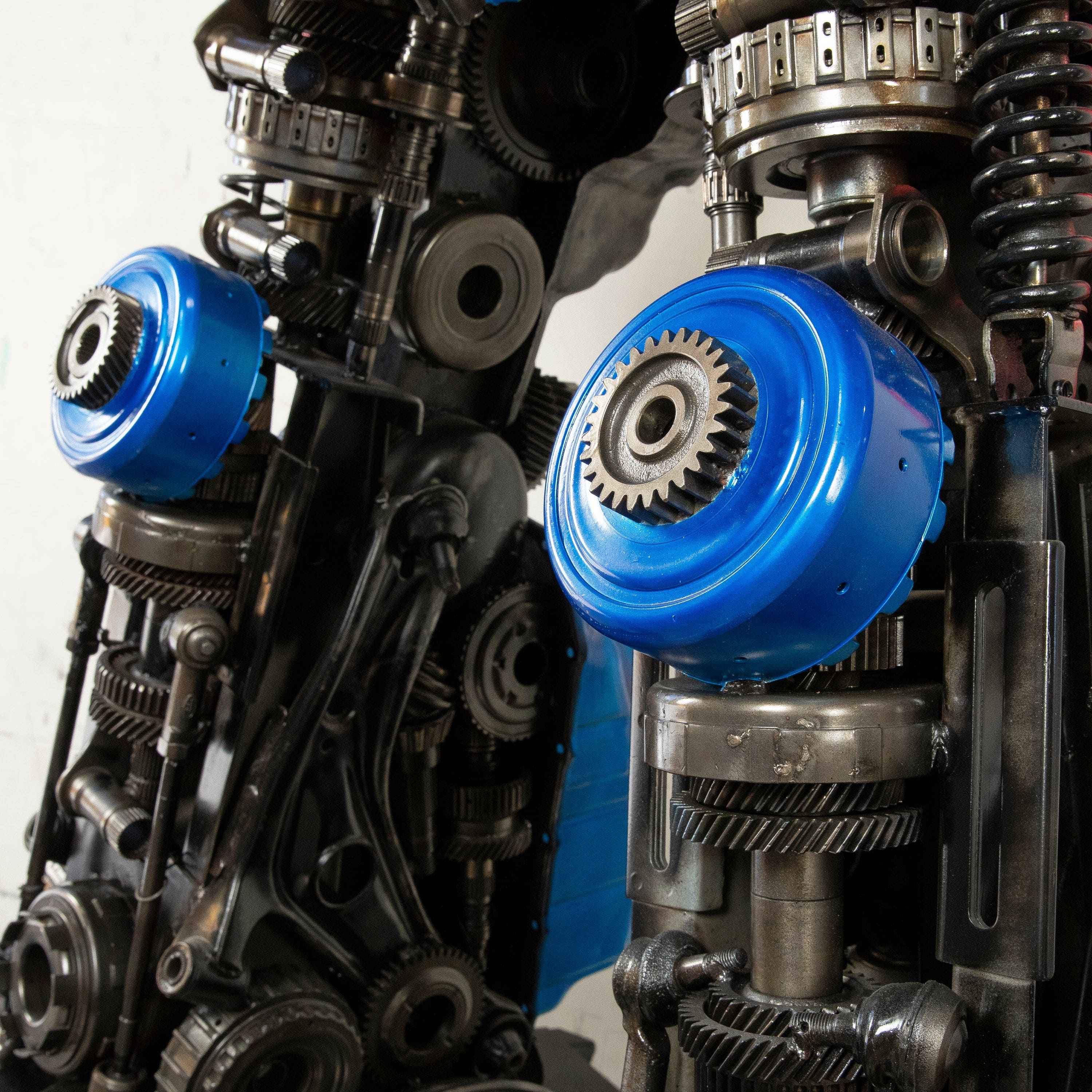 Kalifano Recycled Metal Art 91" Optimus Prime Inspired Recycled Metal Art Sculpture RMS-OP230-S24