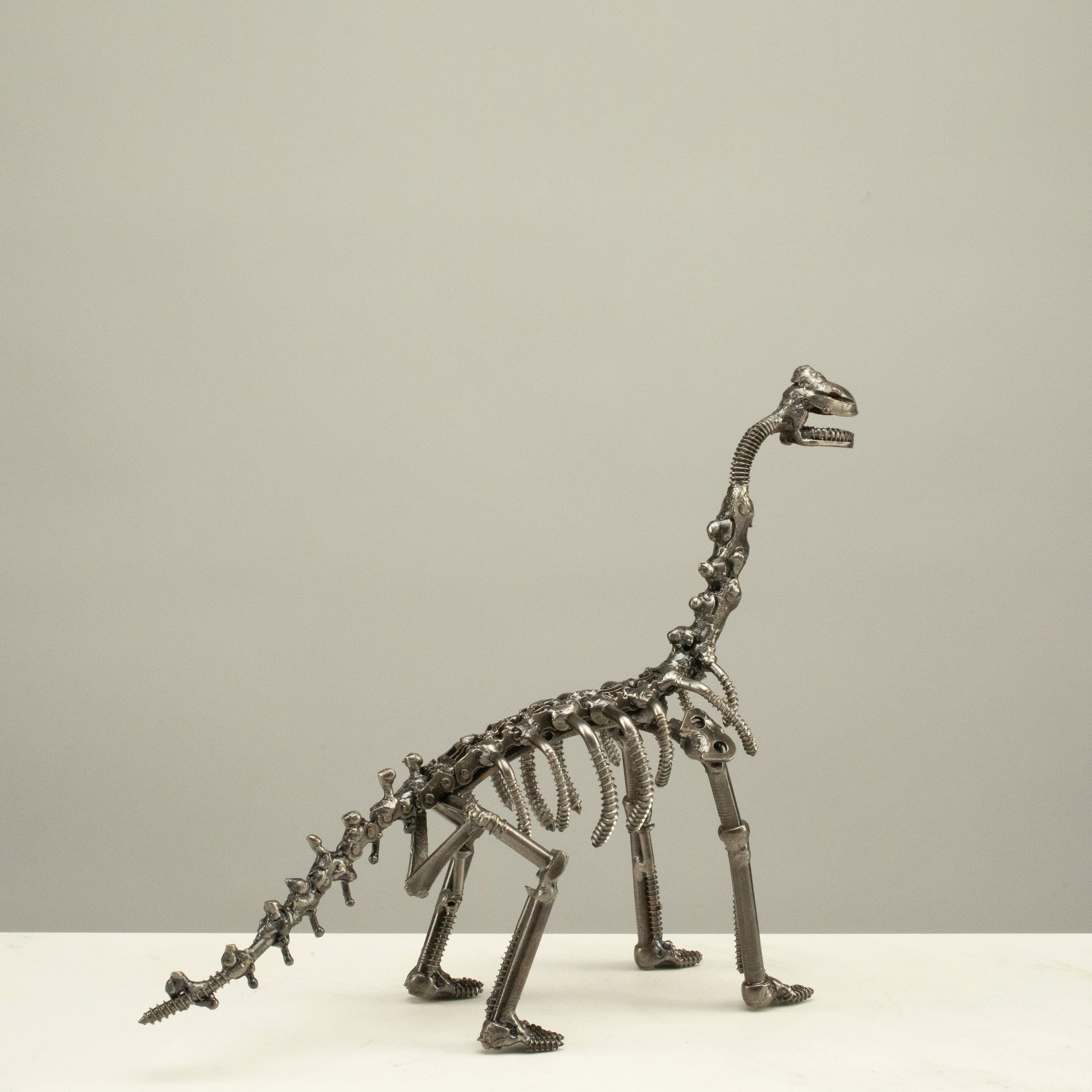KALIFANO Recycled Metal Art Brachiosaurus Recycled Metal Sculpture RMS-300BRO-N