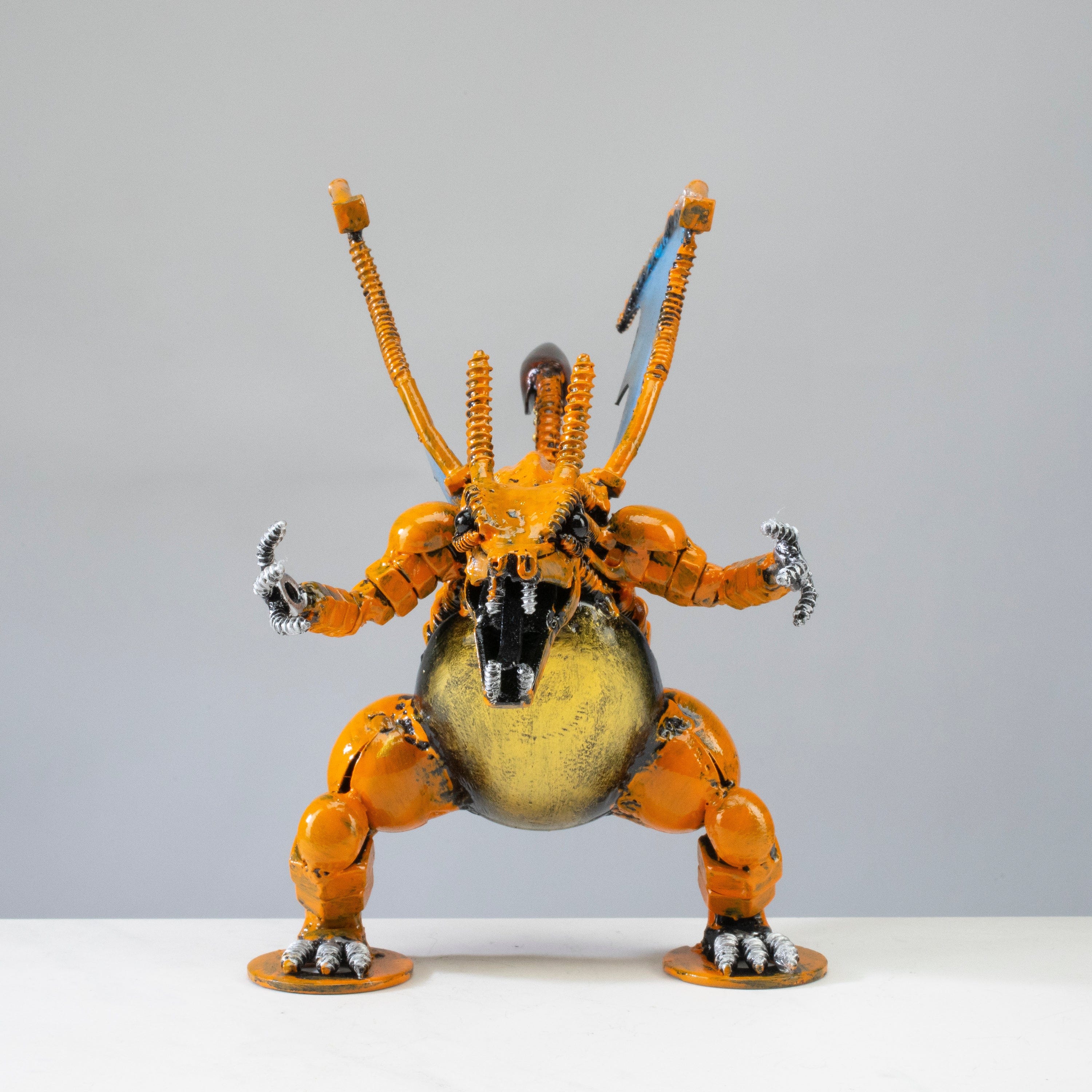 Kalifano Recycled Metal Art Charizard Pokemon Inspired Recycled Metal Sculpture RMS-600CH-N