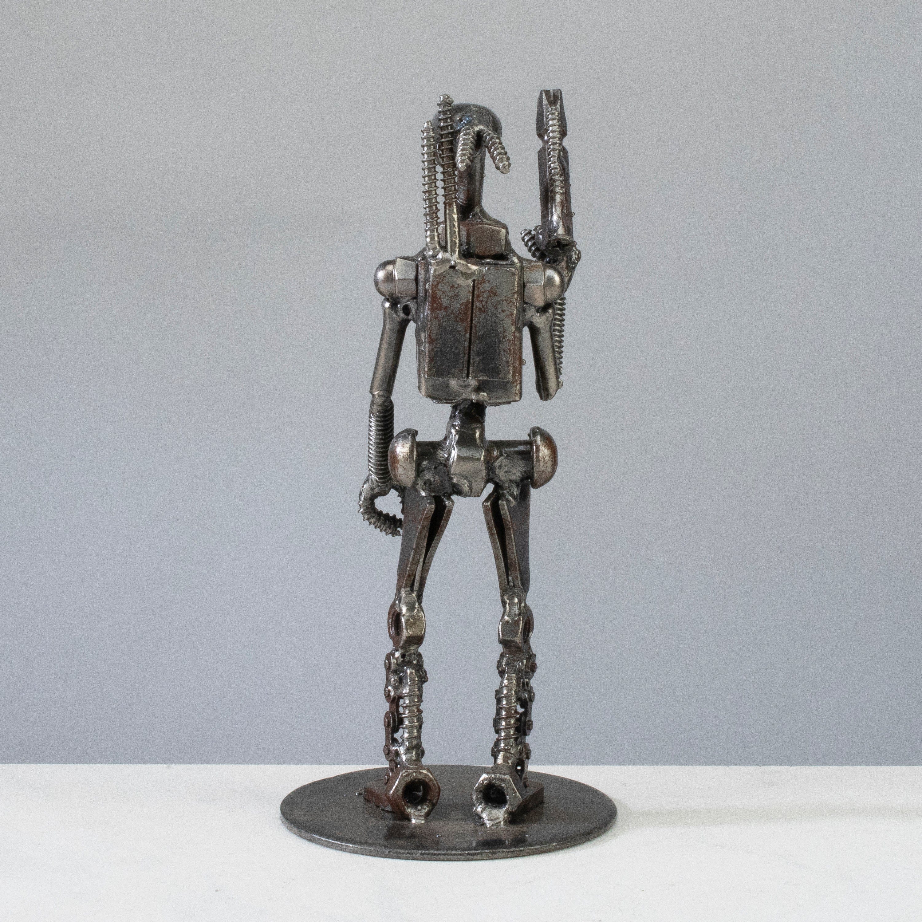 Kalifano Recycled Metal Art Droid Star Wars Inspired Recycled Metal Sculpture RMS-250DR-N