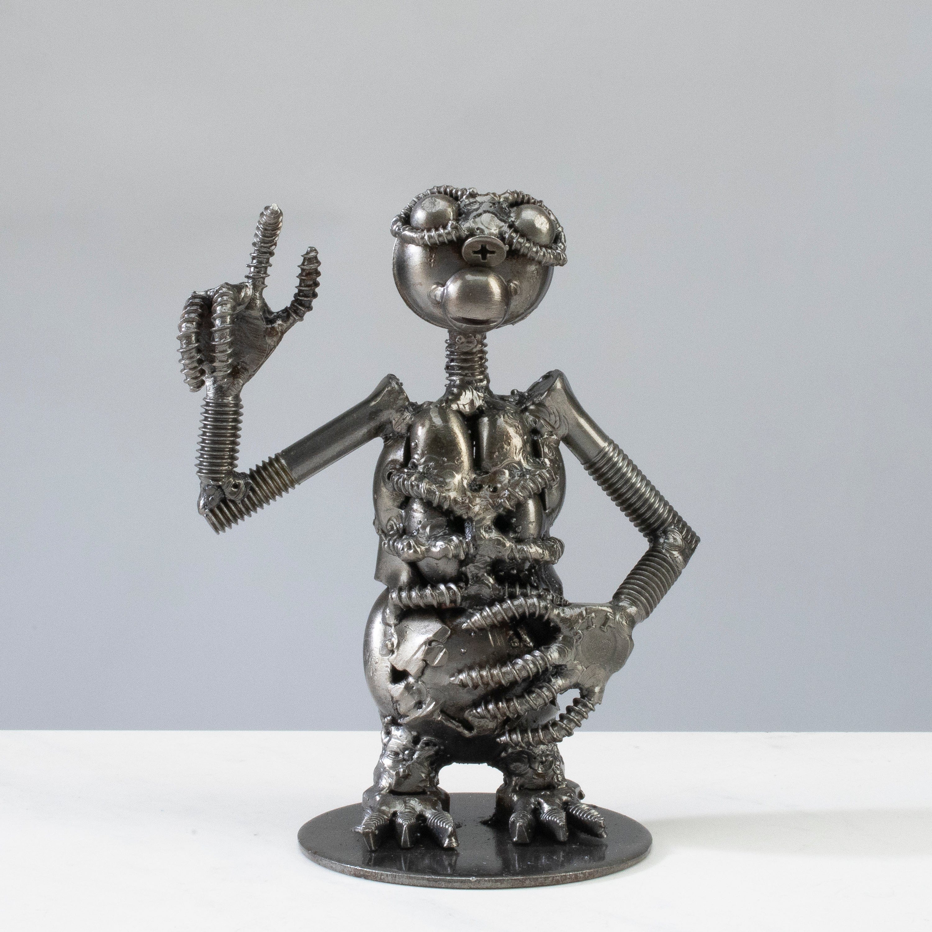 Kalifano Recycled Metal Art ET Inspired Recycled Metal Sculpture RMS-300ET-N