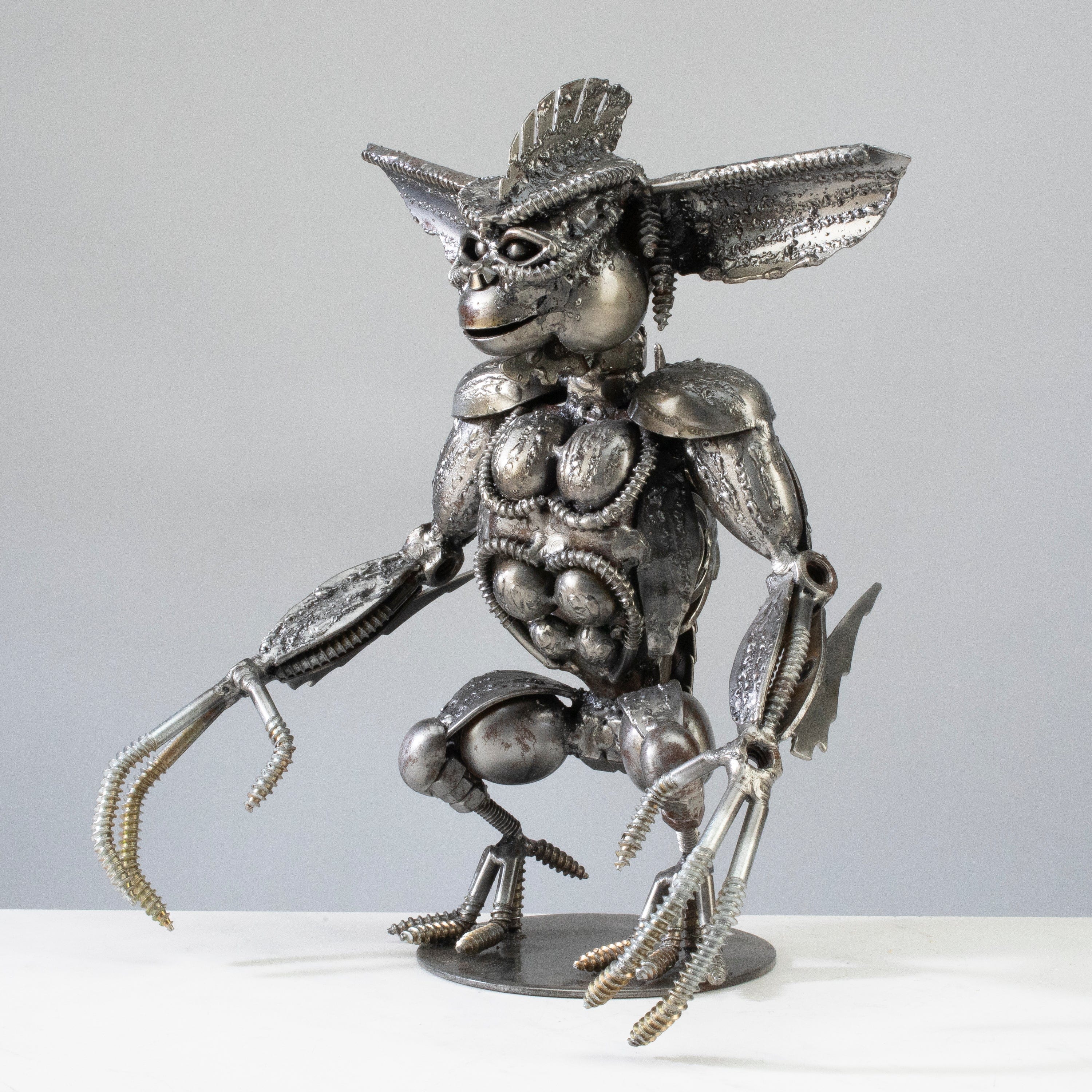 Kalifano Recycled Metal Art Gremlin Inspired Recycled Metal Sculpture RMS-600GRM-N