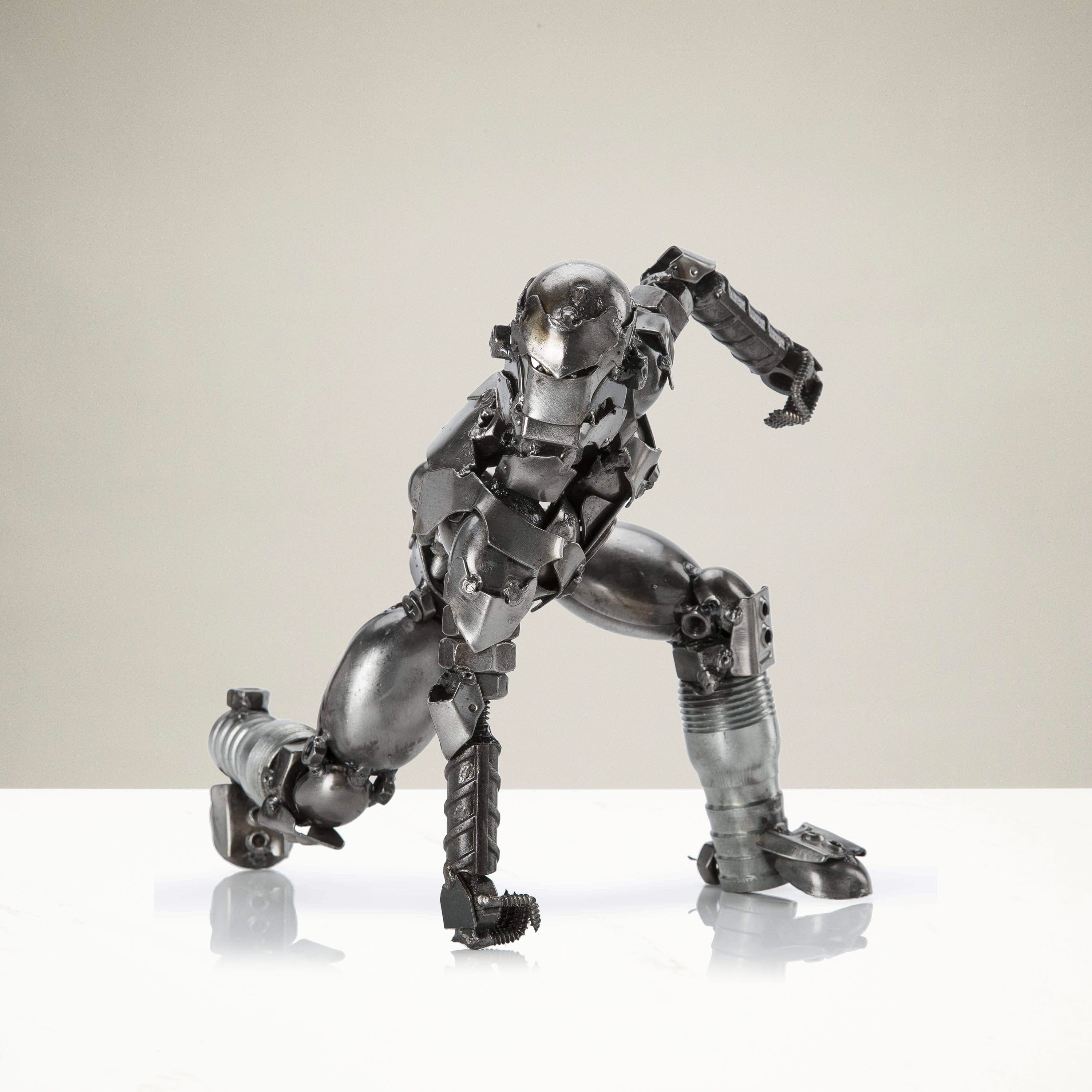 Kalifano Recycled Metal Art Iron Man Inspired Recycled Metal Sculpture RMS-700IMB-N