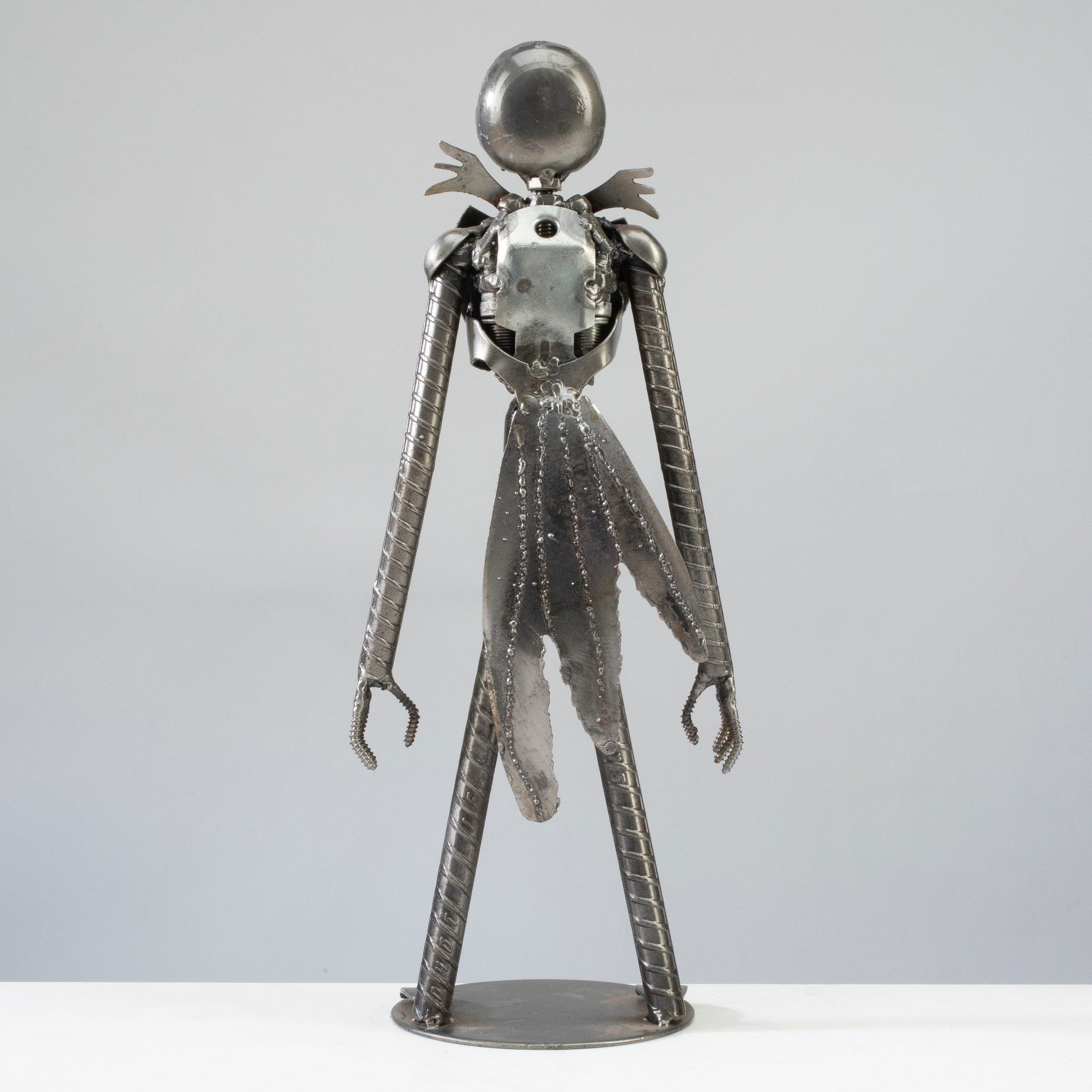 Kalifano Recycled Metal Art Jack Skelington Inspired Recycled Metal Sculpture RMS-400JSK-N