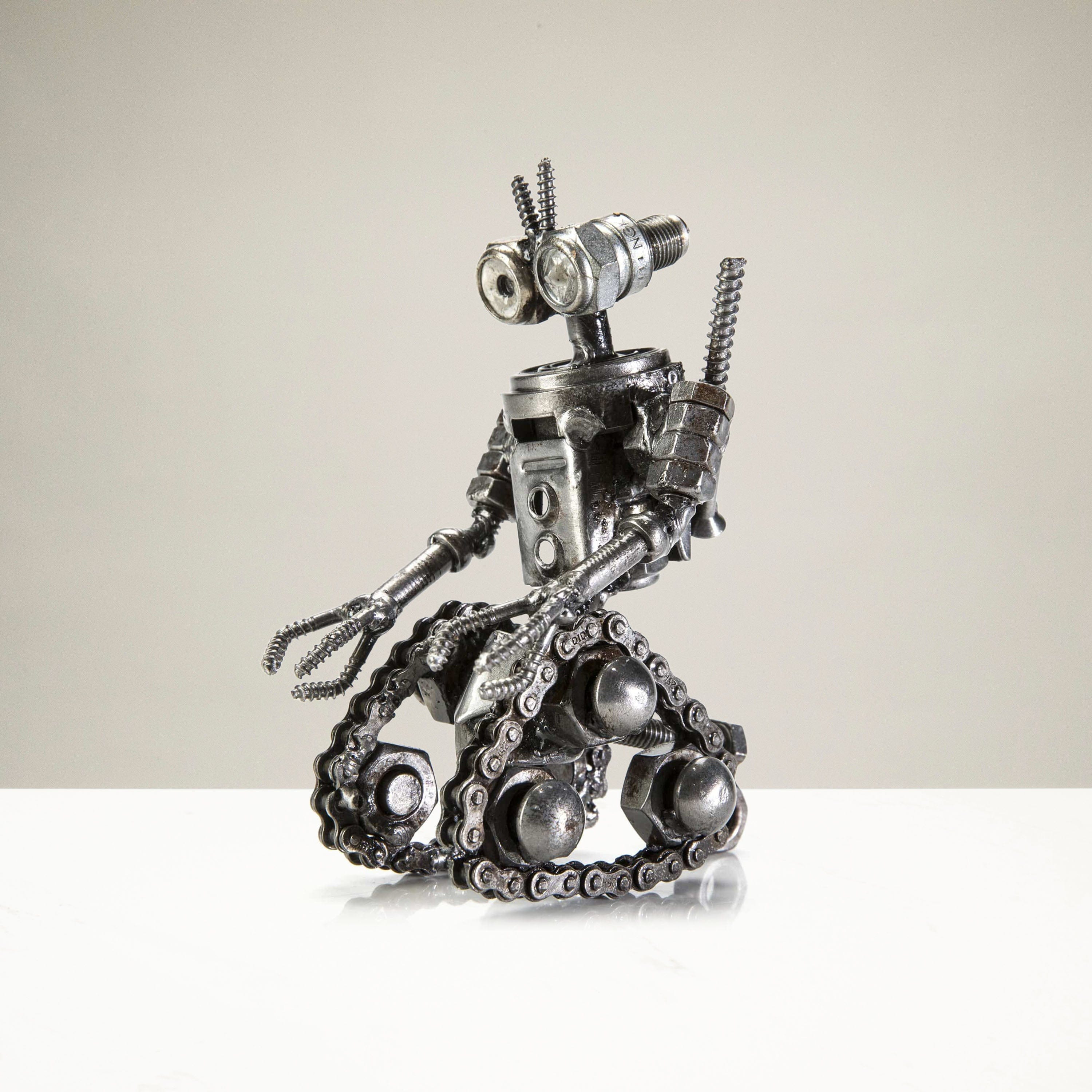 Kalifano Recycled Metal Art Johnny-5 Inspired Recycled Metal Sculpture RMS-250J5-N