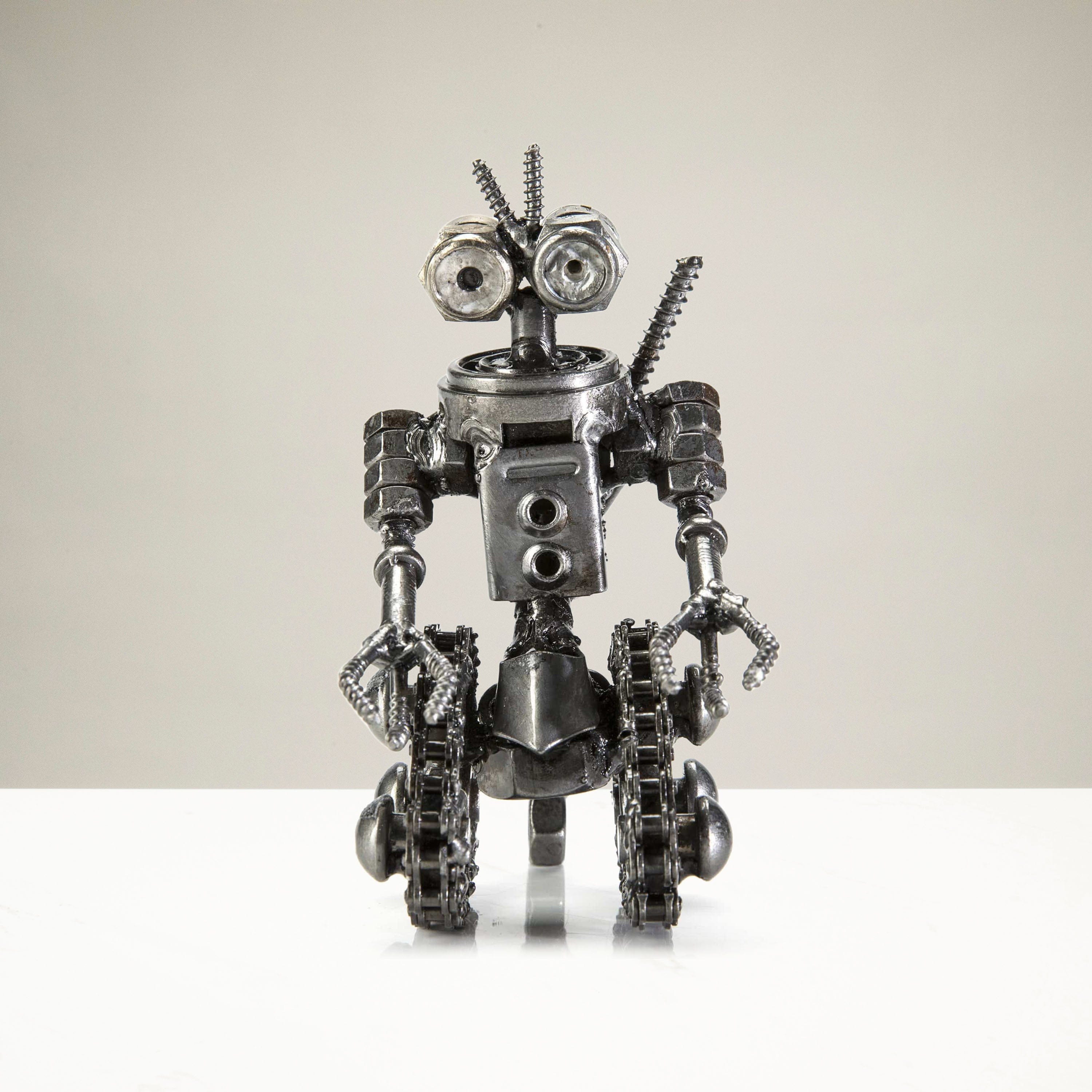 Kalifano Recycled Metal Art Johnny-5 Inspired Recycled Metal Sculpture RMS-250J5-N