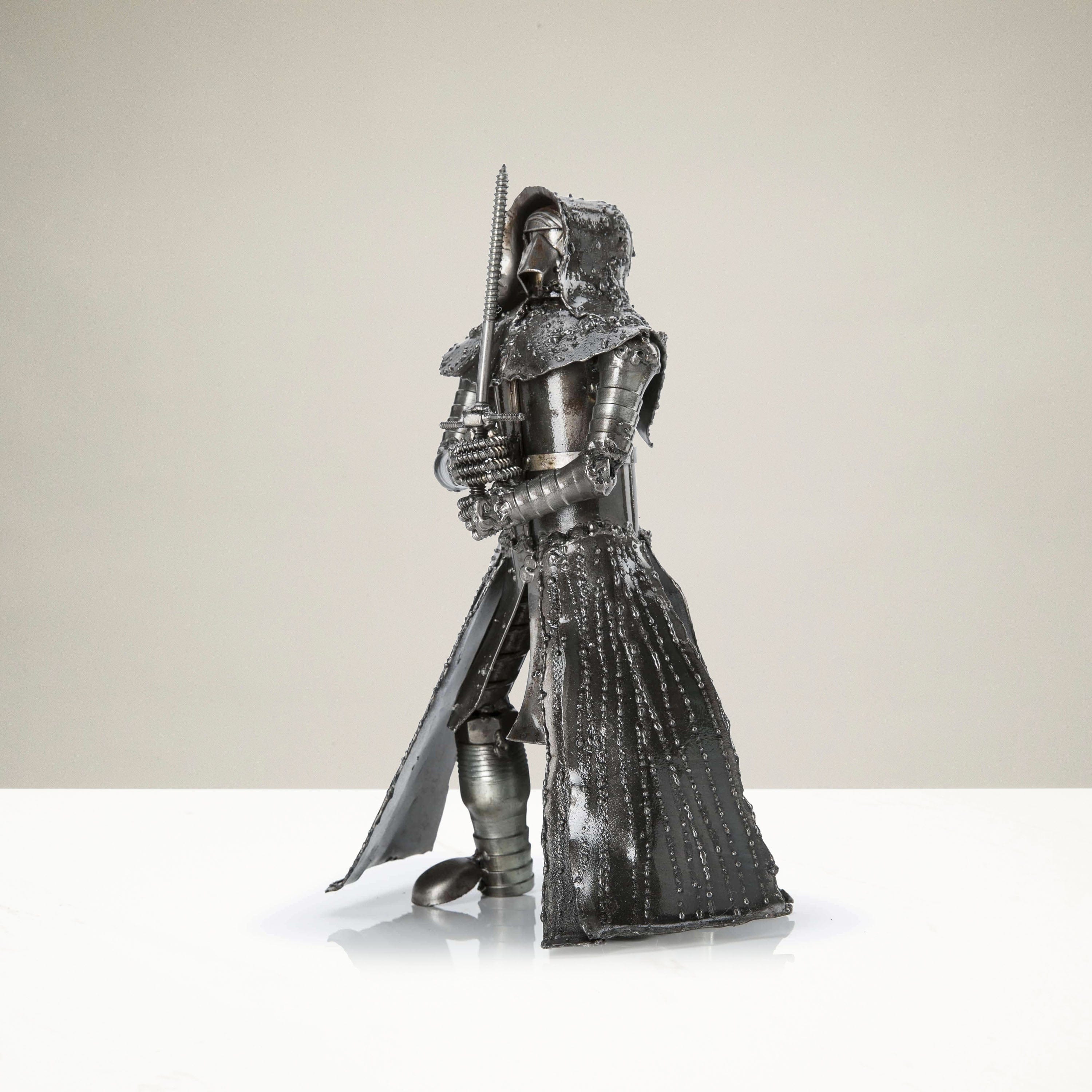 Kalifano Recycled Metal Art Kylo Ren with Sword Inspired Recycled Metal Sculpture RMS-700KR-N