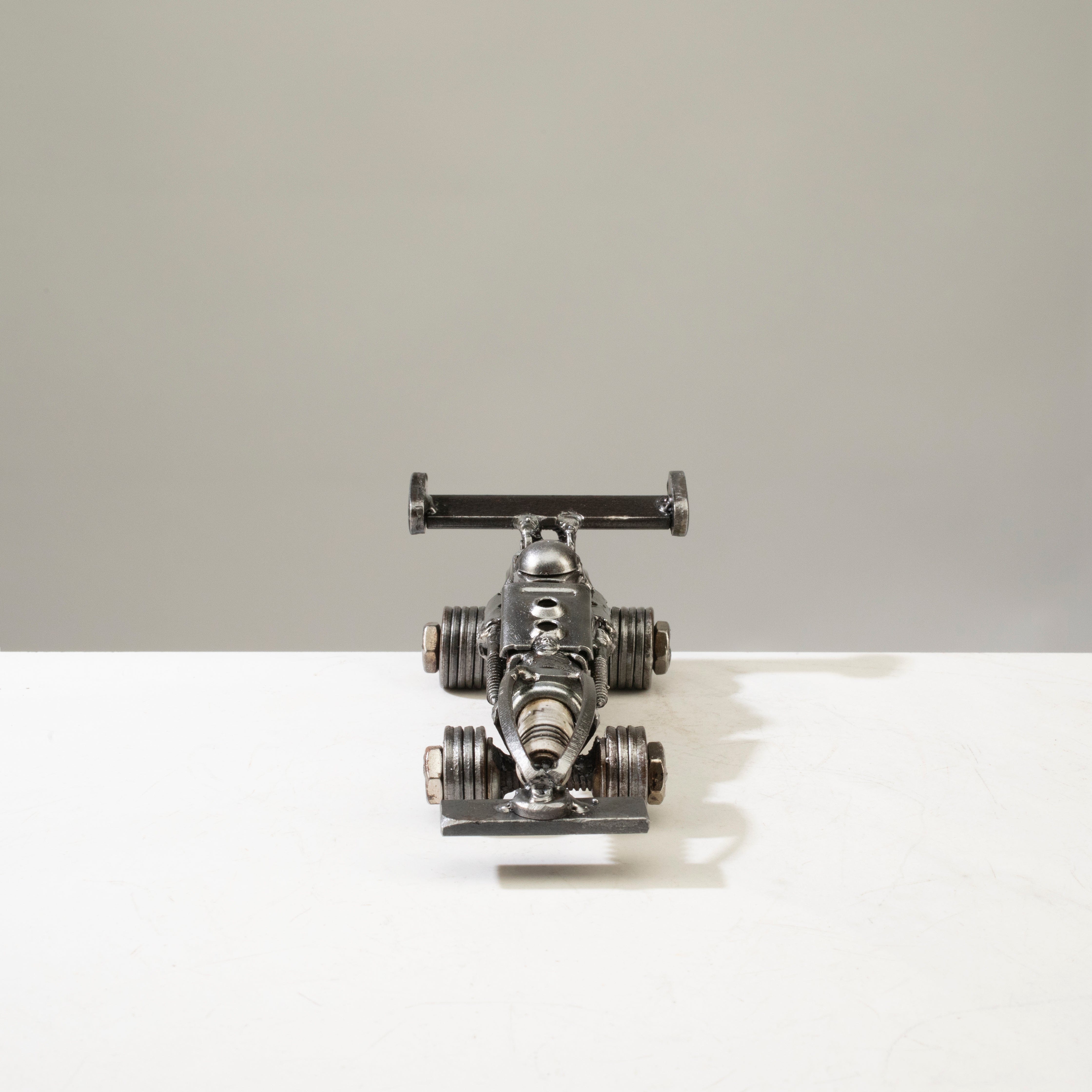 Kalifano Recycled Metal Art Mini F1 (Formula 1) Recycled Metal Car RMS-250F1-N