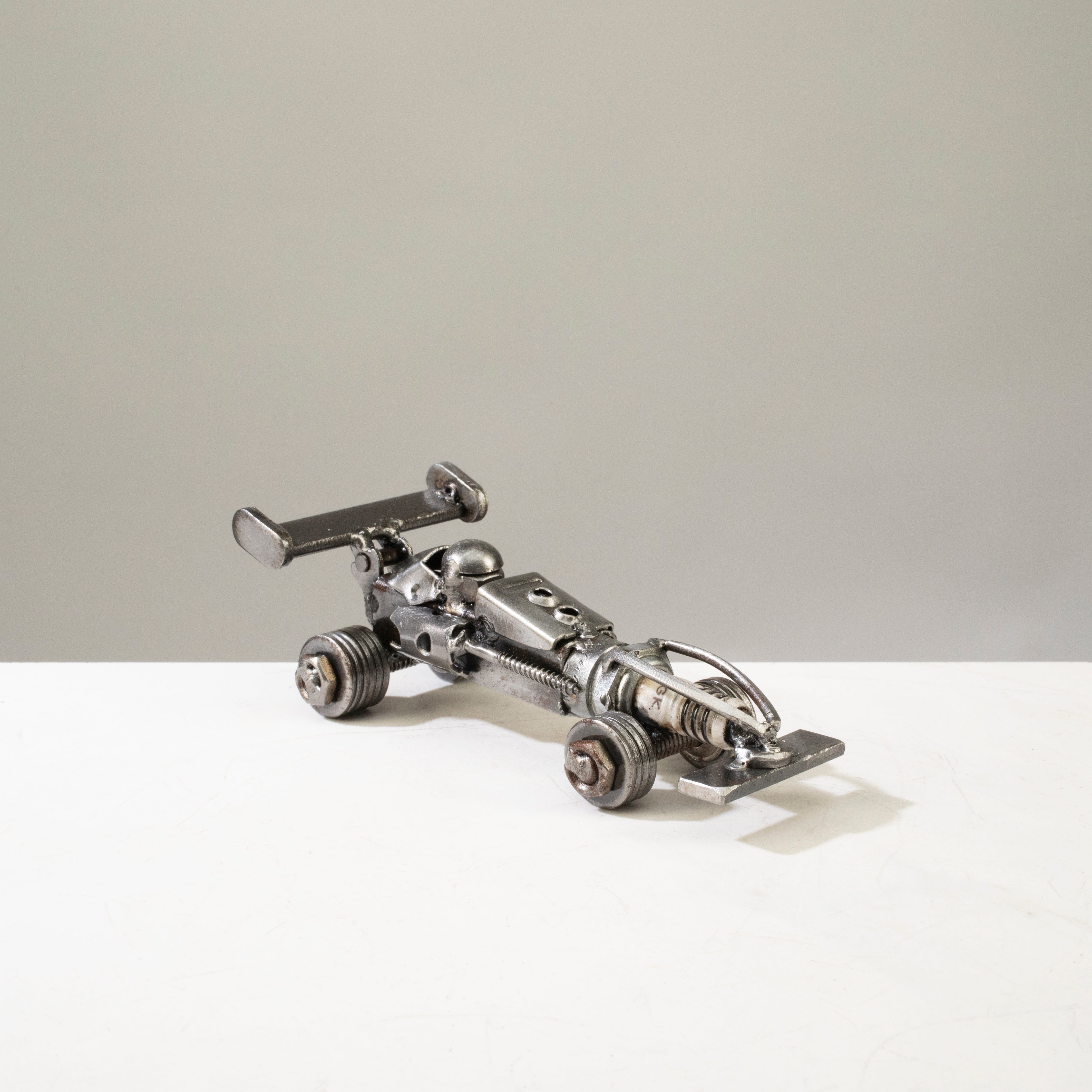 Kalifano Recycled Metal Art Mini F1 (Formula 1) Recycled Metal Car RMS-250F1-N