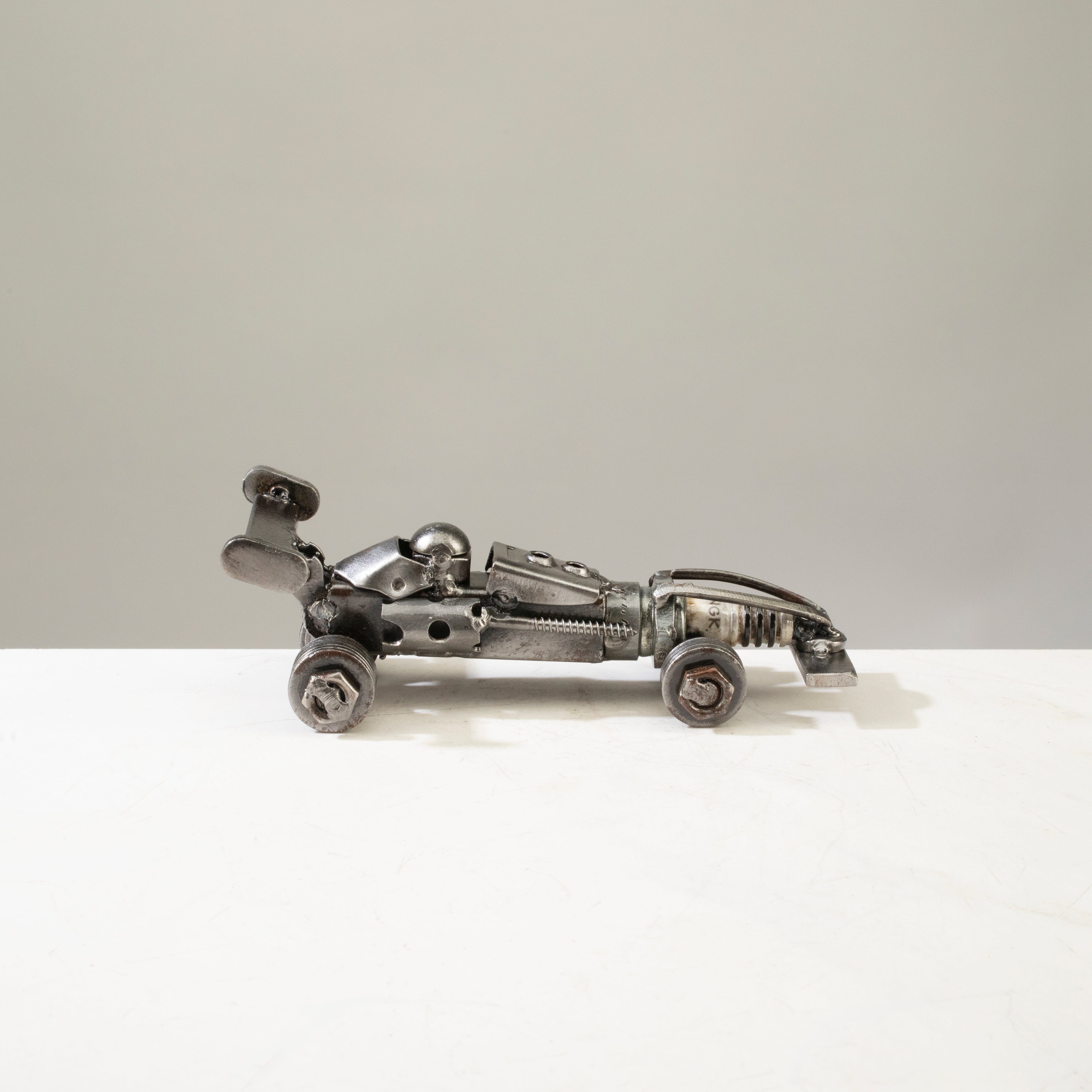 Kalifano Recycled Metal Art Mini F1 (Formula 1) Recycled Metal Car RMS-250F1-N