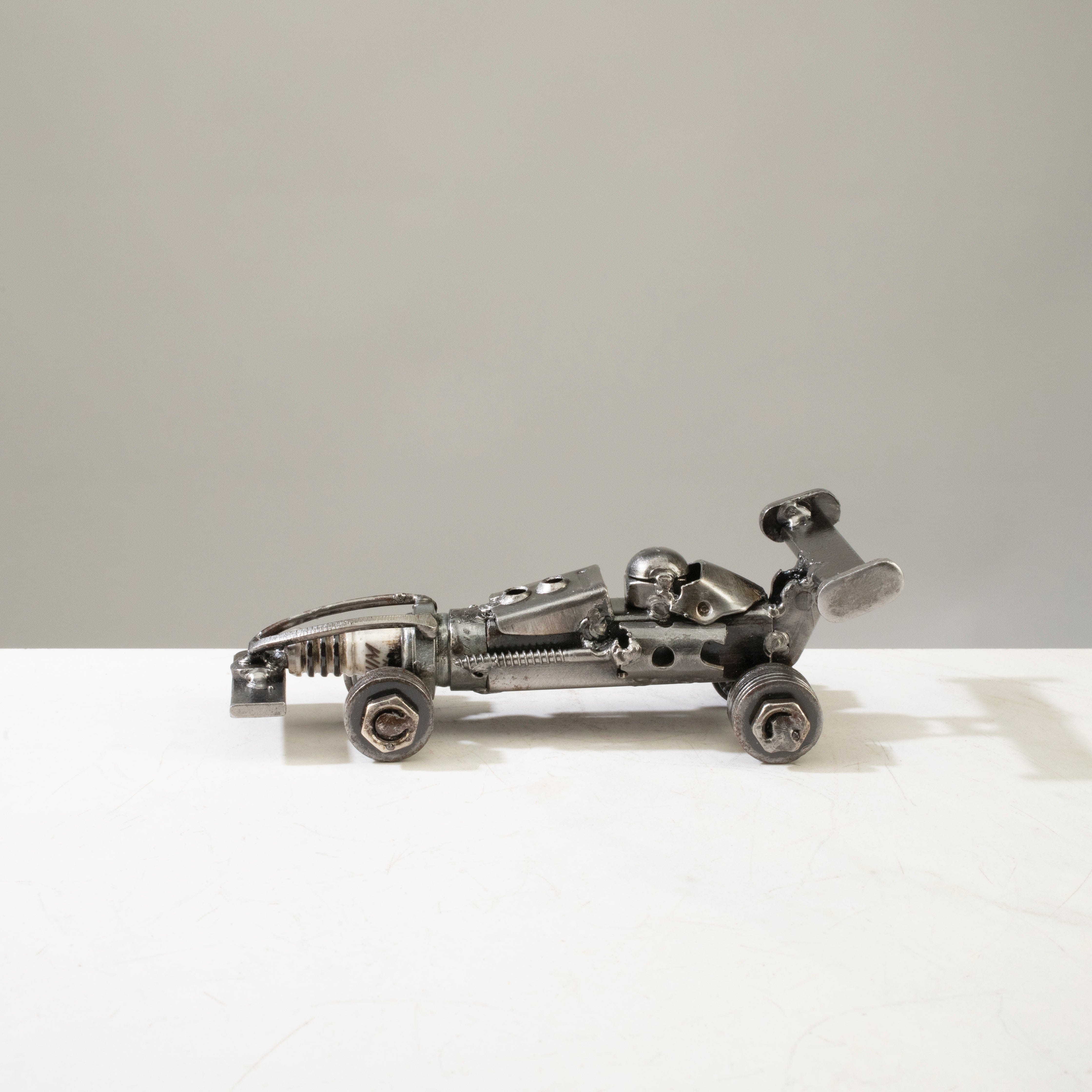 Kalifano Recycled Metal Art Mini F1 (Formula 1) Recycled Metal Car RMS-250F1-N