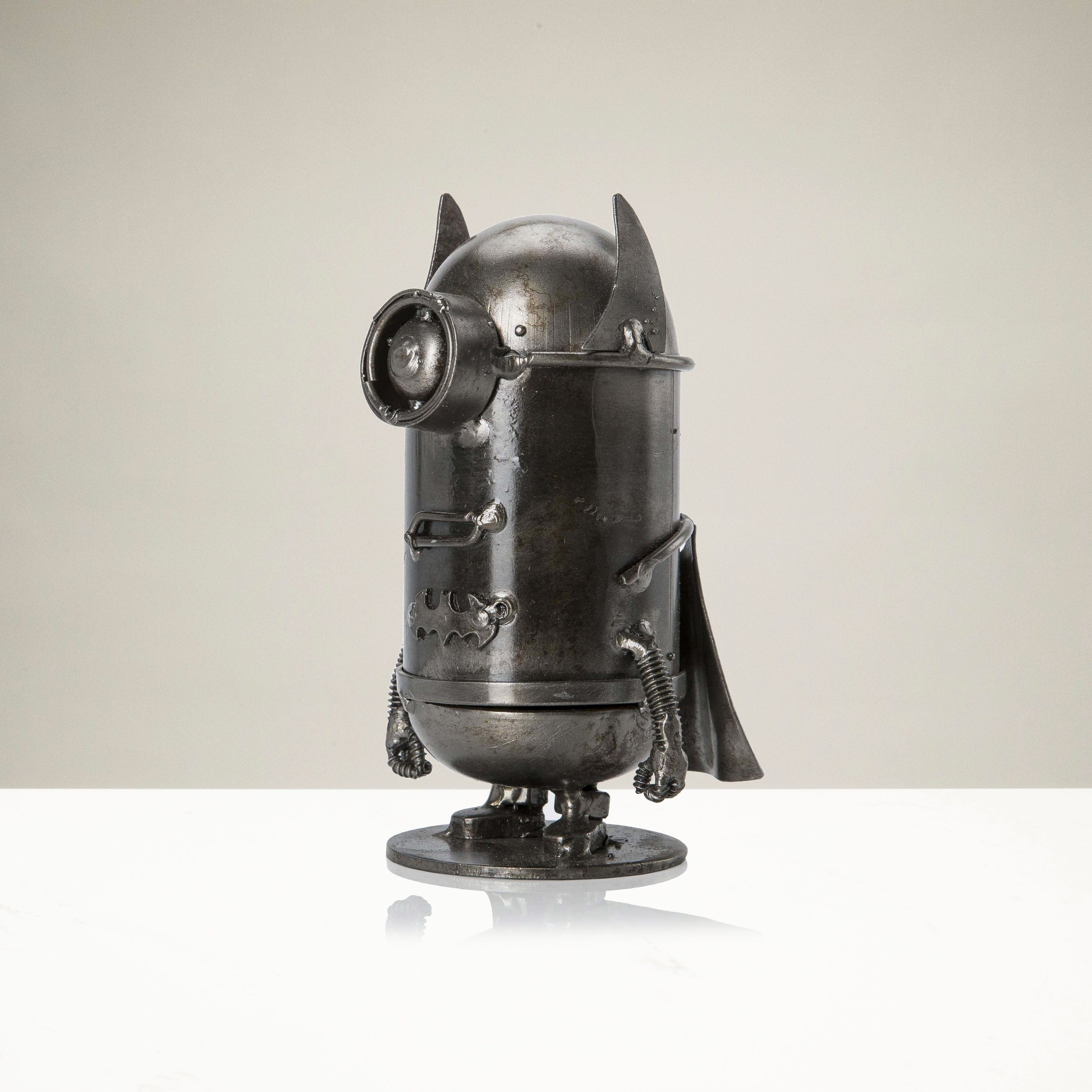 Kalifano Recycled Metal Art Minion Batman Inspired Recycled Metal Sculpture RMS-250MBM-N