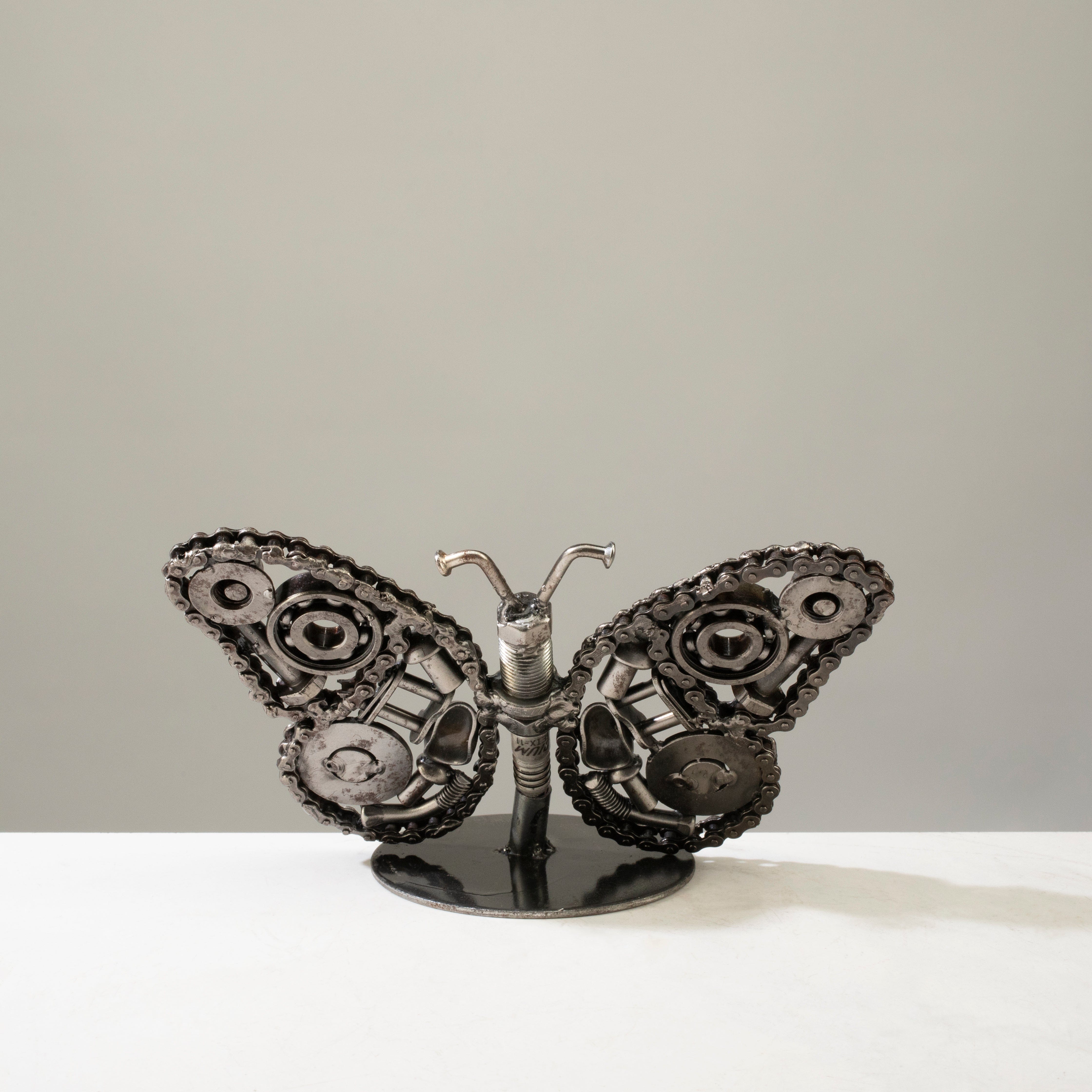 Kalifano Recycled Metal Art Monarch Butterfly Recycled Metal Sculpture RMS-200MB-N