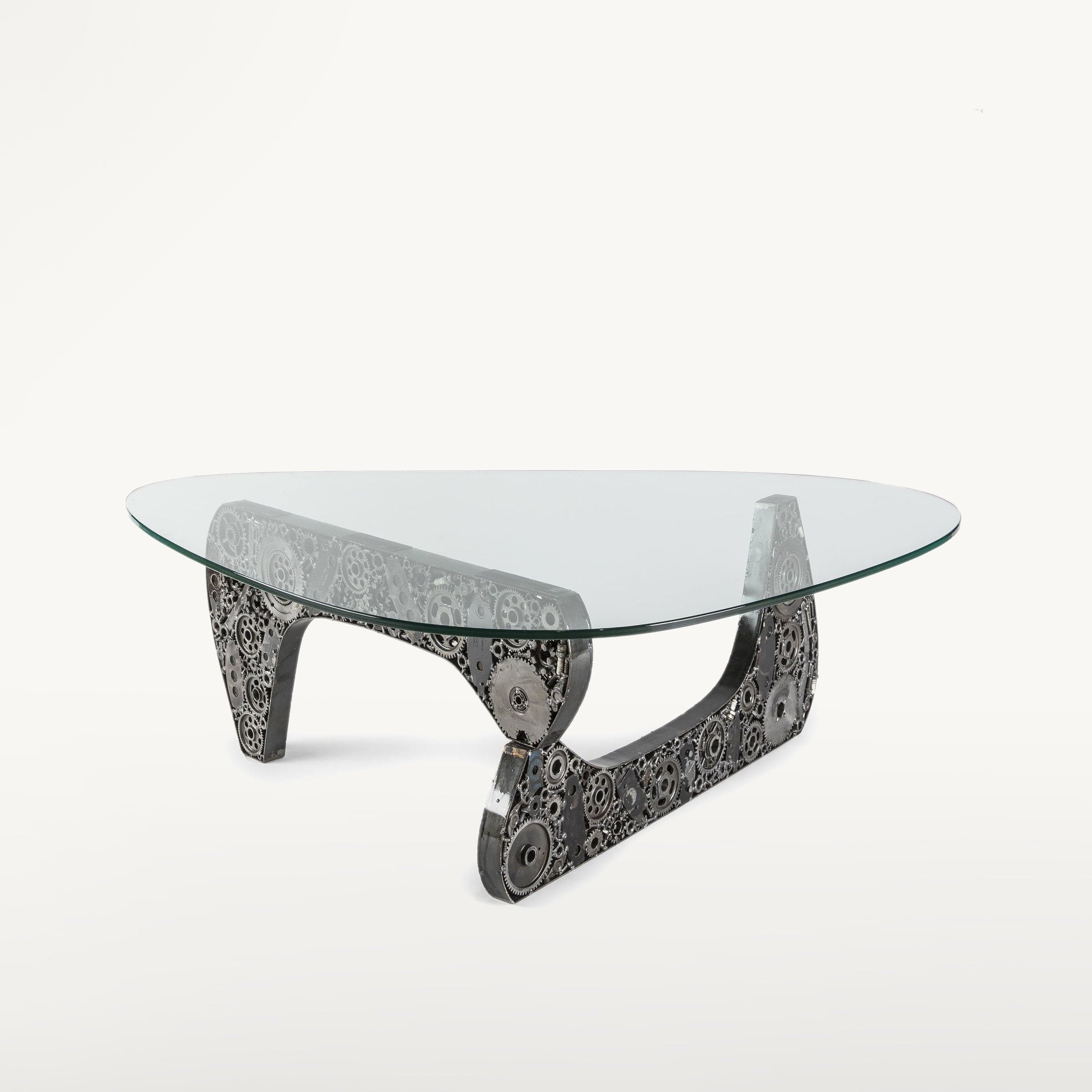 Kalifano Recycled Metal Art Noguchi Inspired Recycled Metal Art Table RMS-NOGUCHI-N