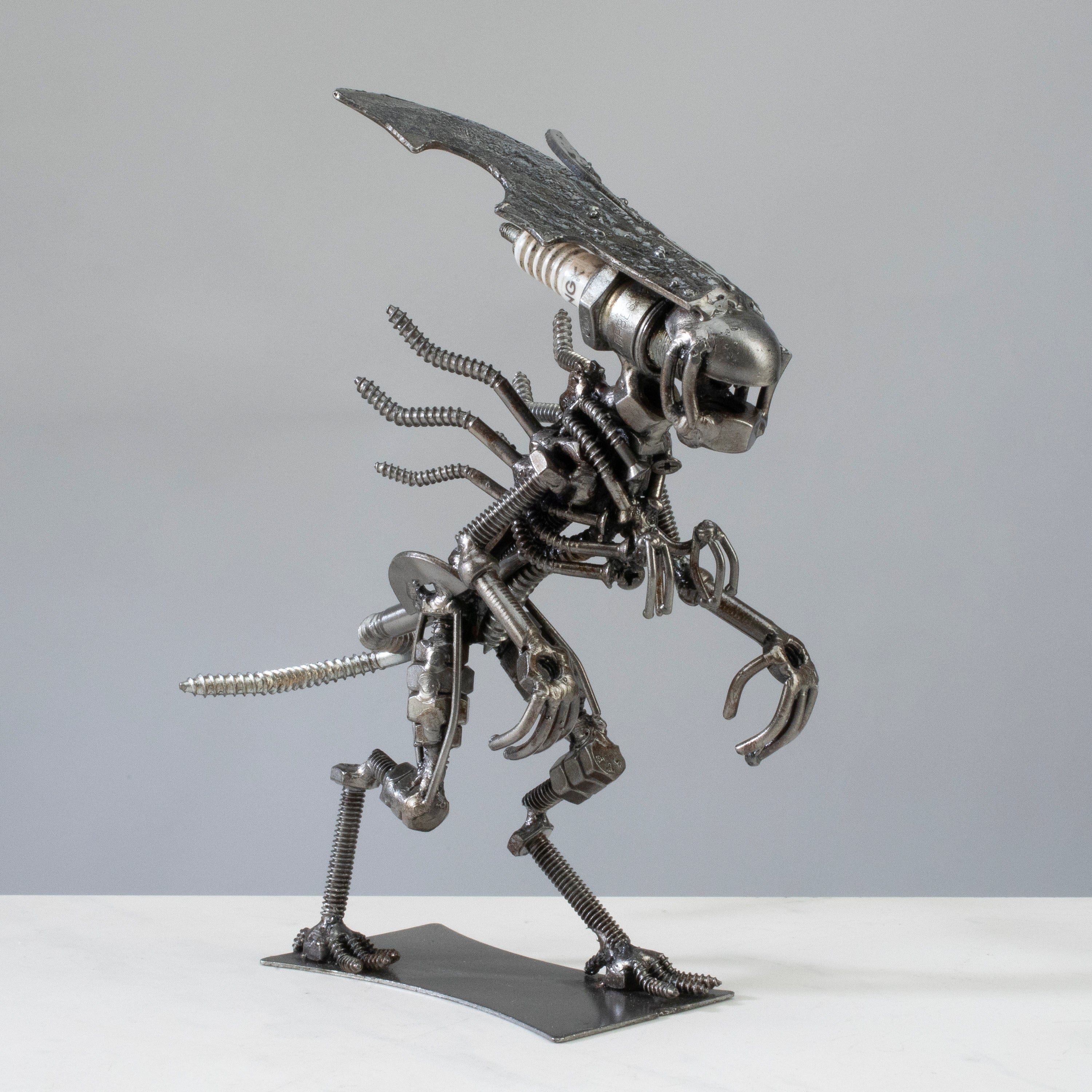 Queen Alien Inspired Recycled Metal Sculpture