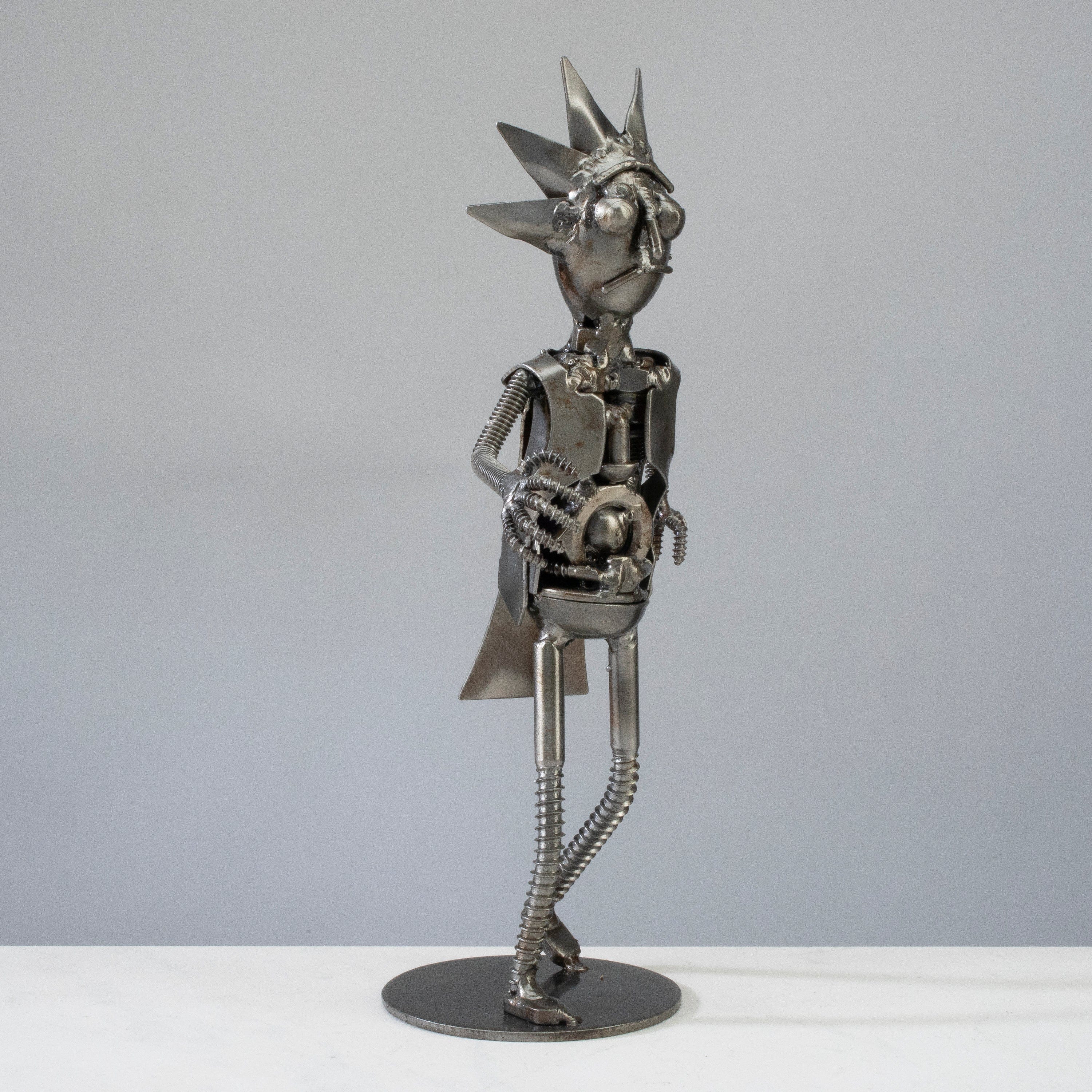 Kalifano Recycled Metal Art Rick & Morty Inspired Recycled Metal Sculpture RMS-300RK-N