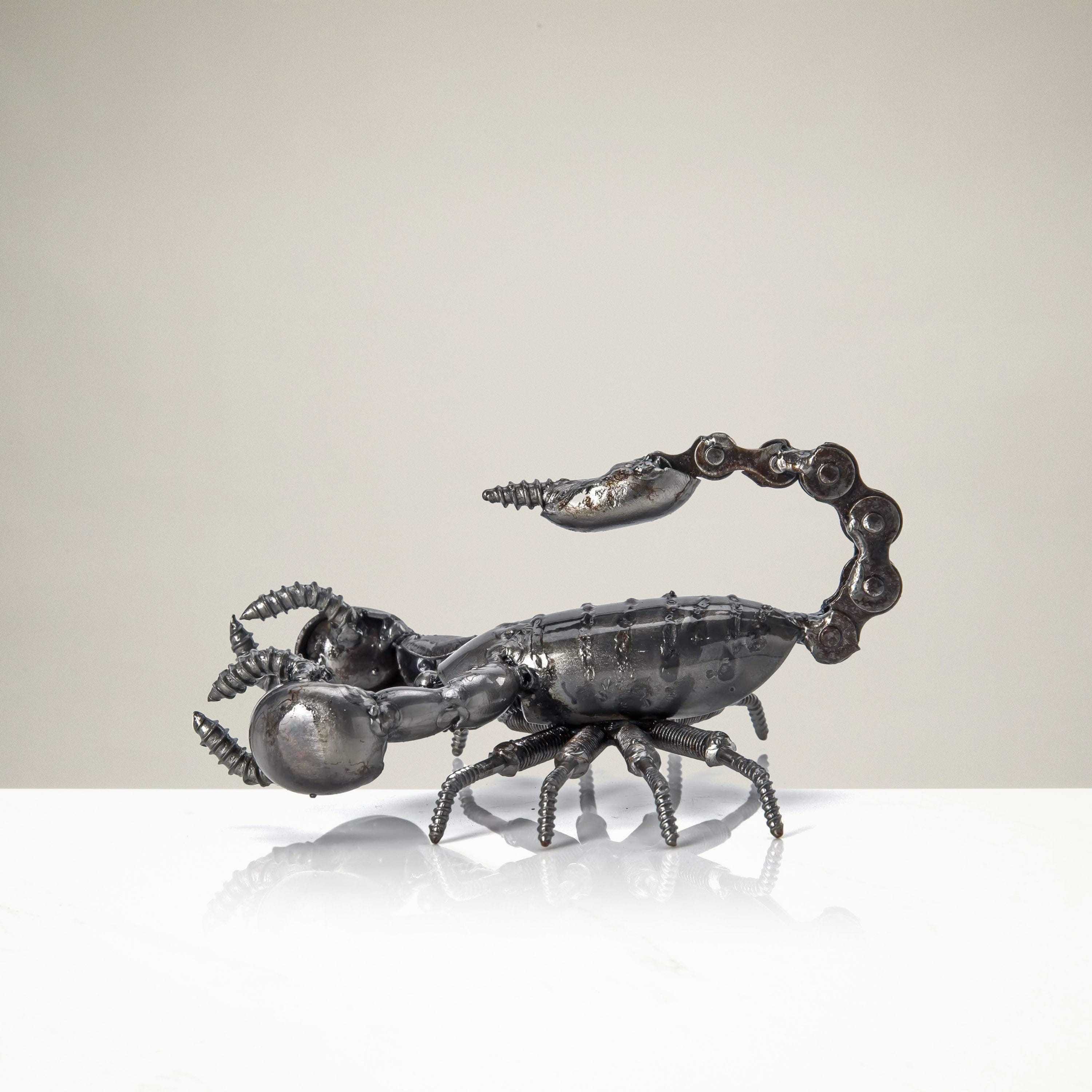 Kalifano Recycled Metal Art Scorpion Inspired Recycled Metal Sculpture RMS-200S-N