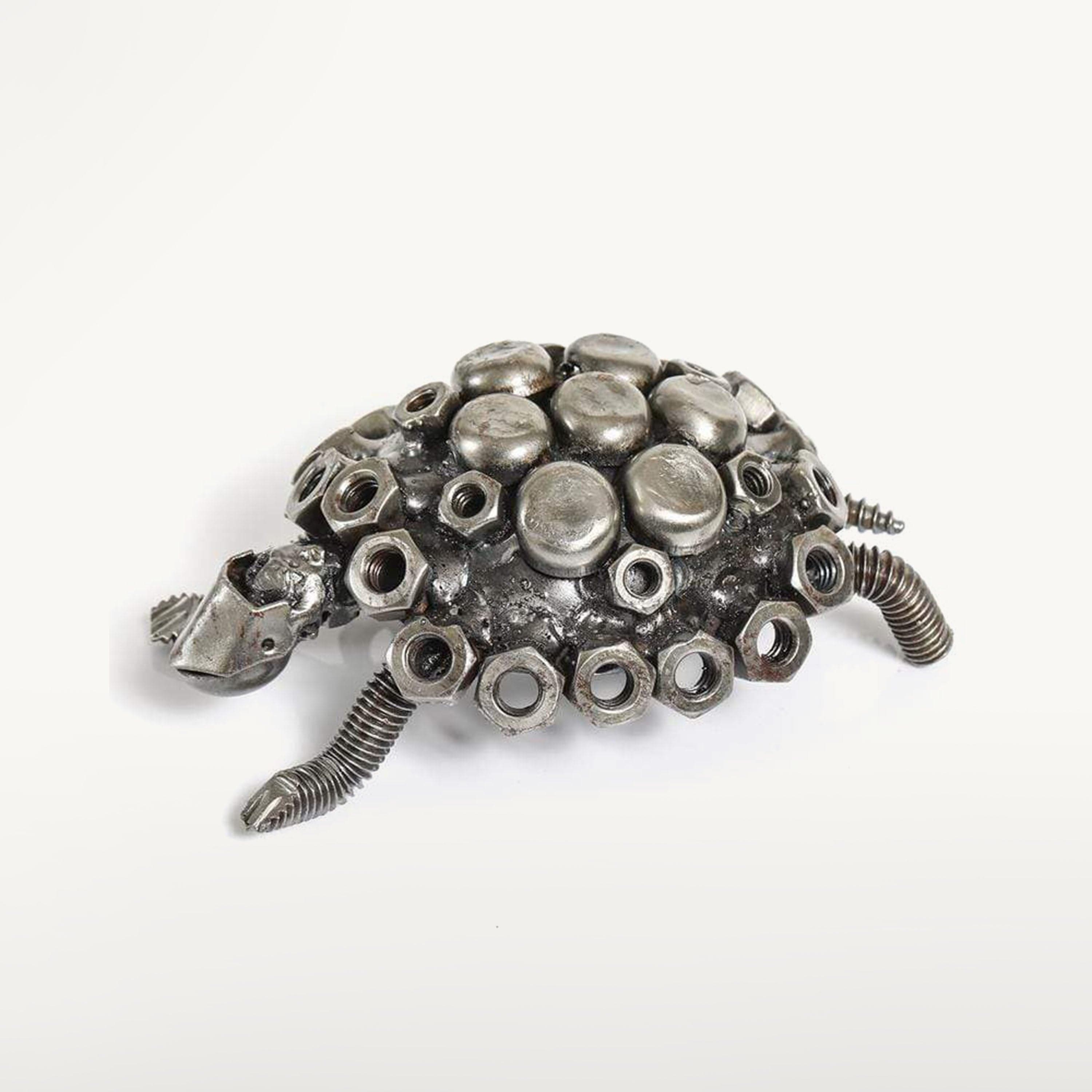 Kalifano Recycled Metal Art Turtle Recycled Metal Sculpture RMS-200T-N