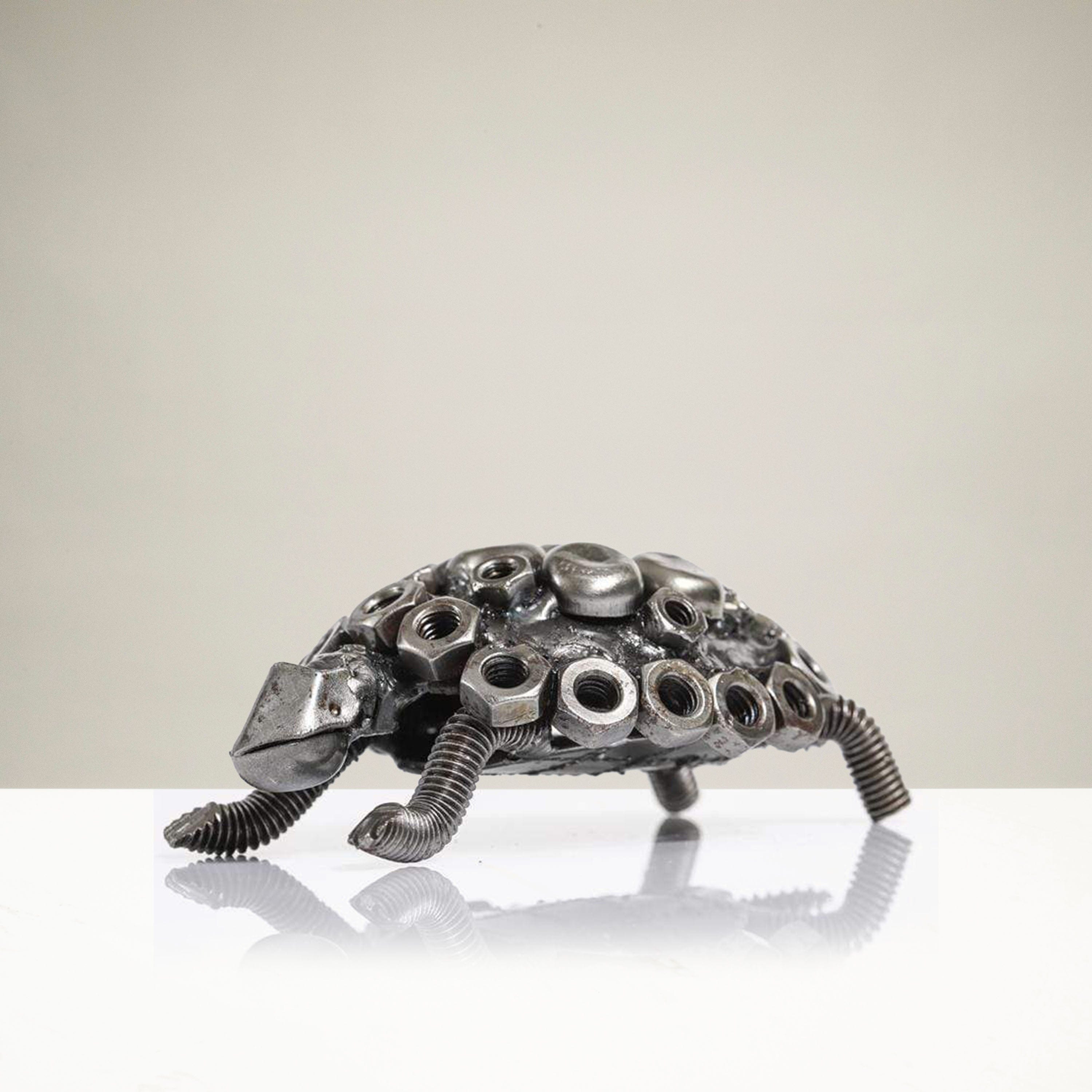 Kalifano Recycled Metal Art Turtle Recycled Metal Sculpture RMS-200T-N