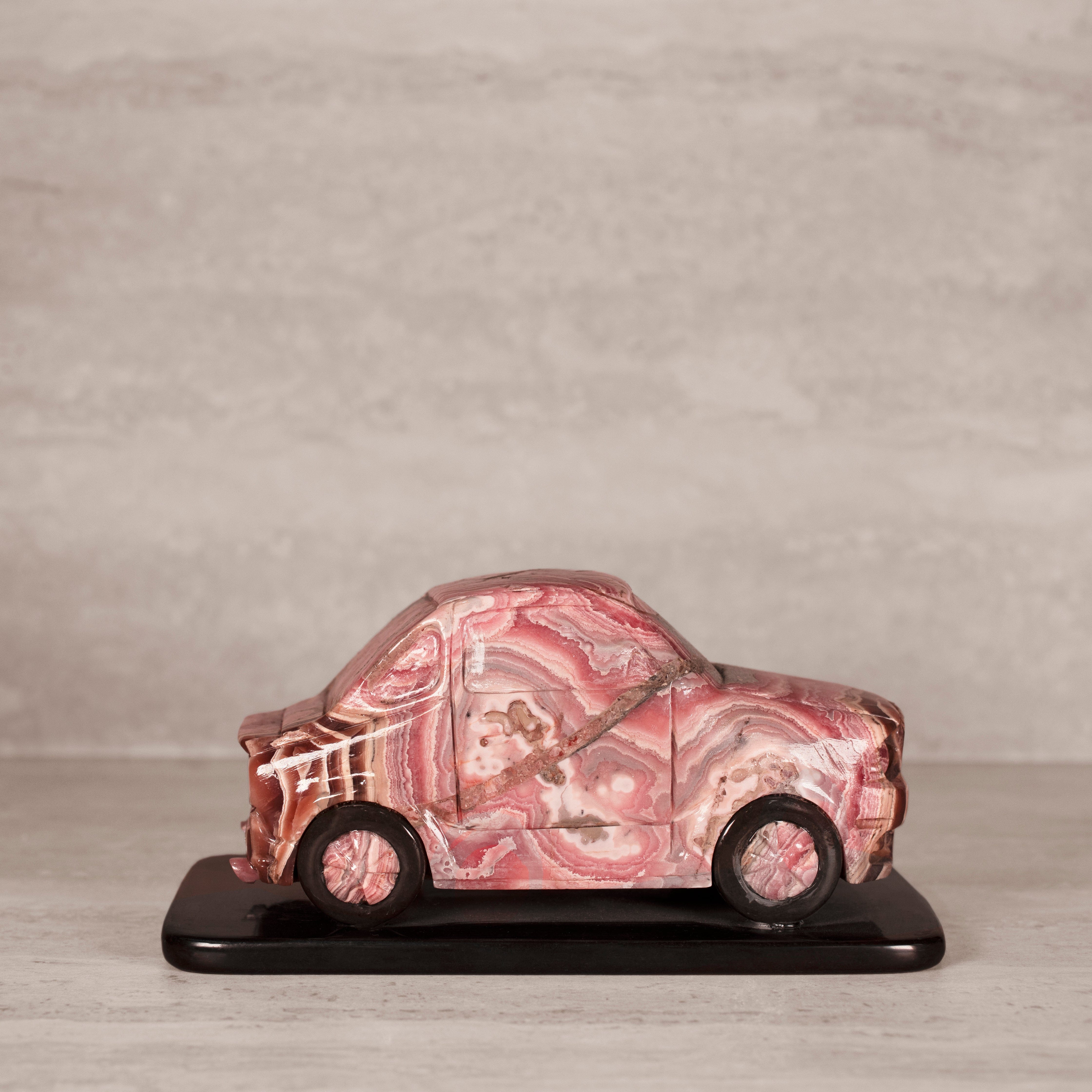 Kalifano Rhodochrosite Rhodochrosite Car Carving from Argentina - 8" / 3,360 g RC10800.002
