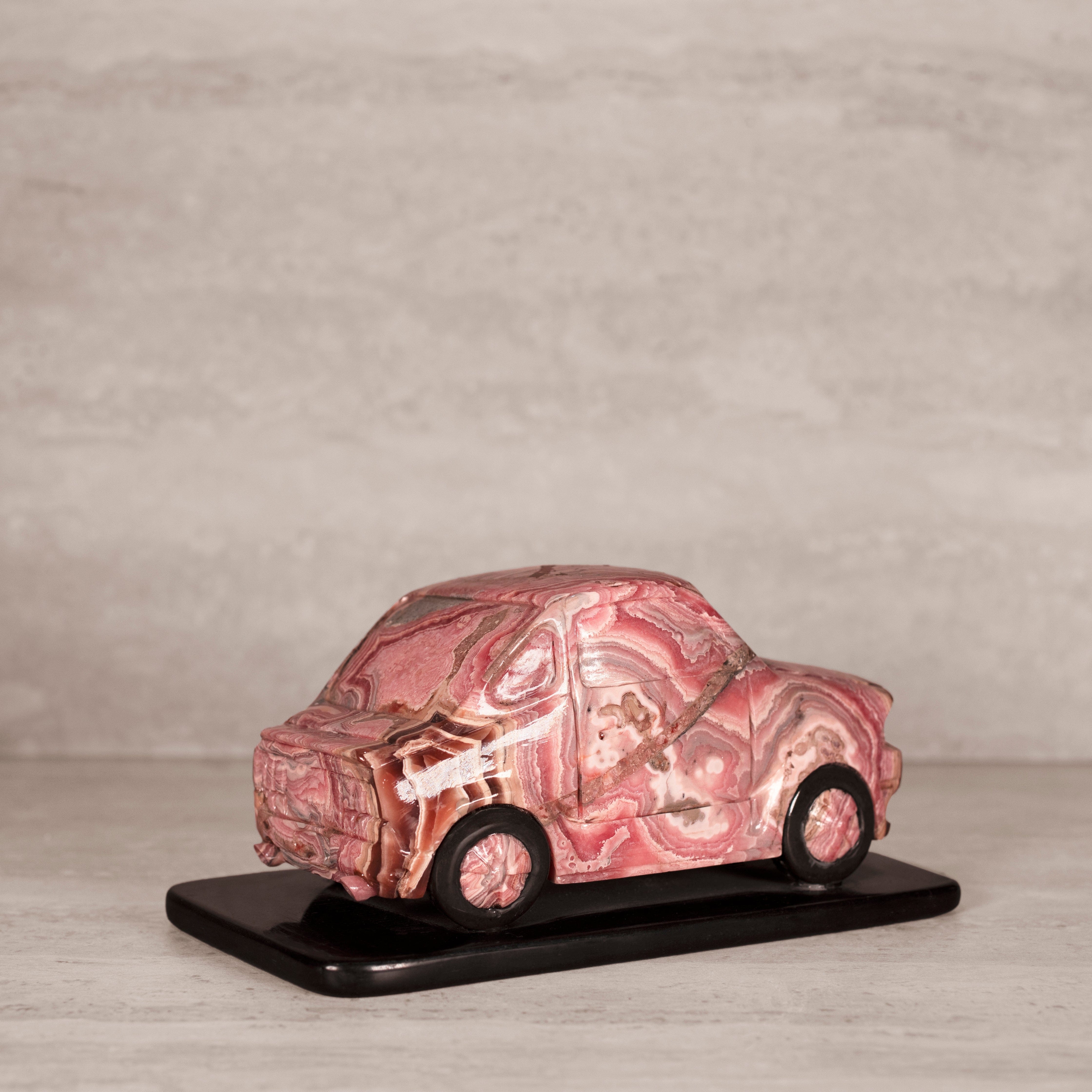 Kalifano Rhodochrosite Rhodochrosite Car Carving from Argentina - 8" / 3,360 g RC10800.002