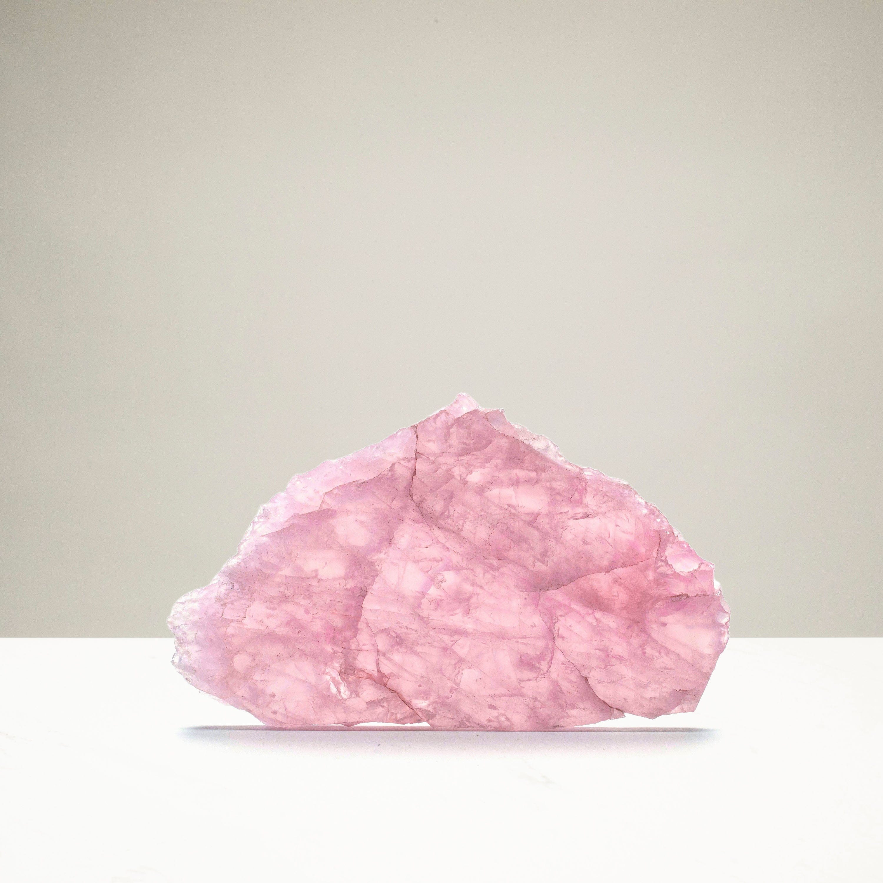 KALIFANO Natural Rose Quartz Slab from Madagascar for Sale 9